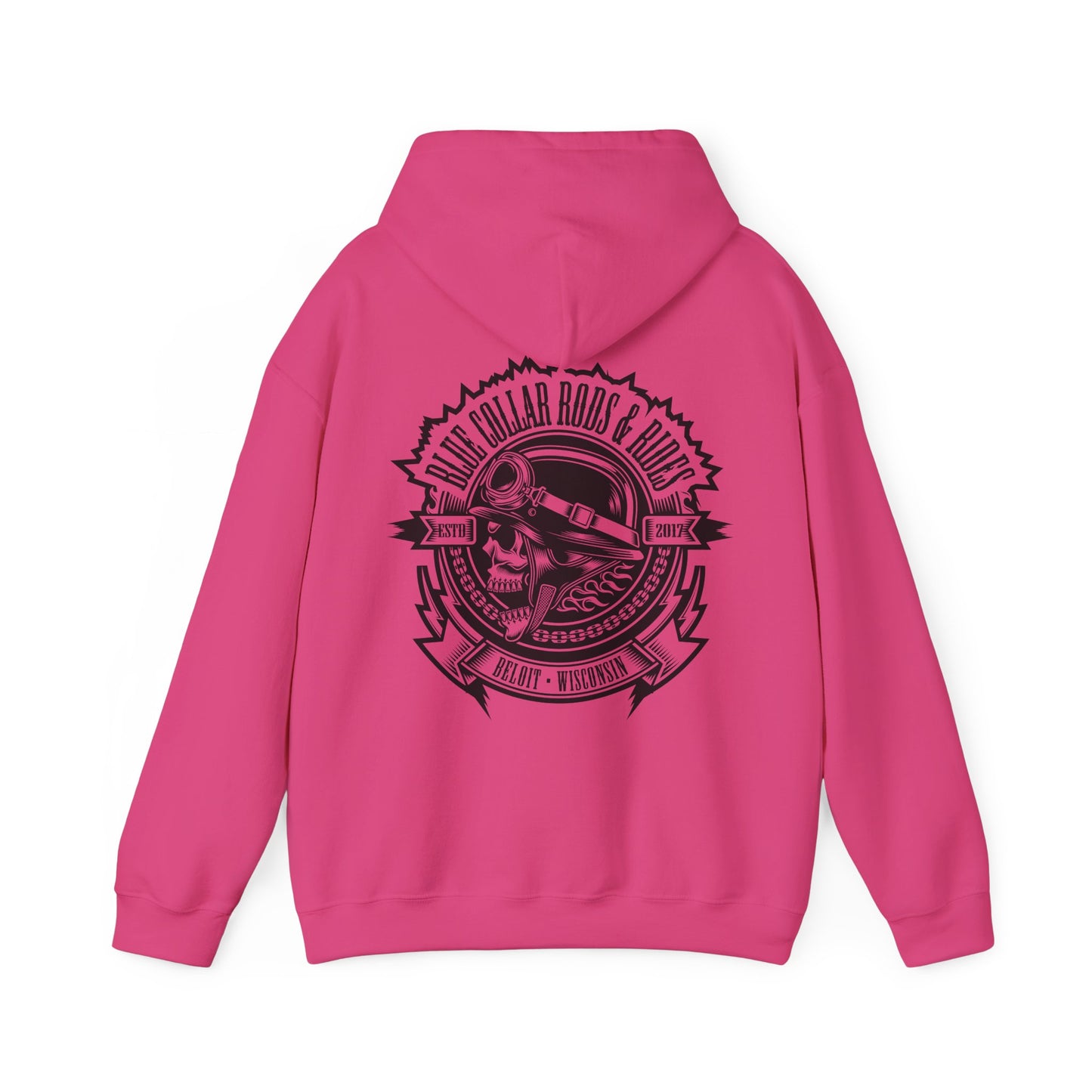Blue Collar Skull 1 Hoodie