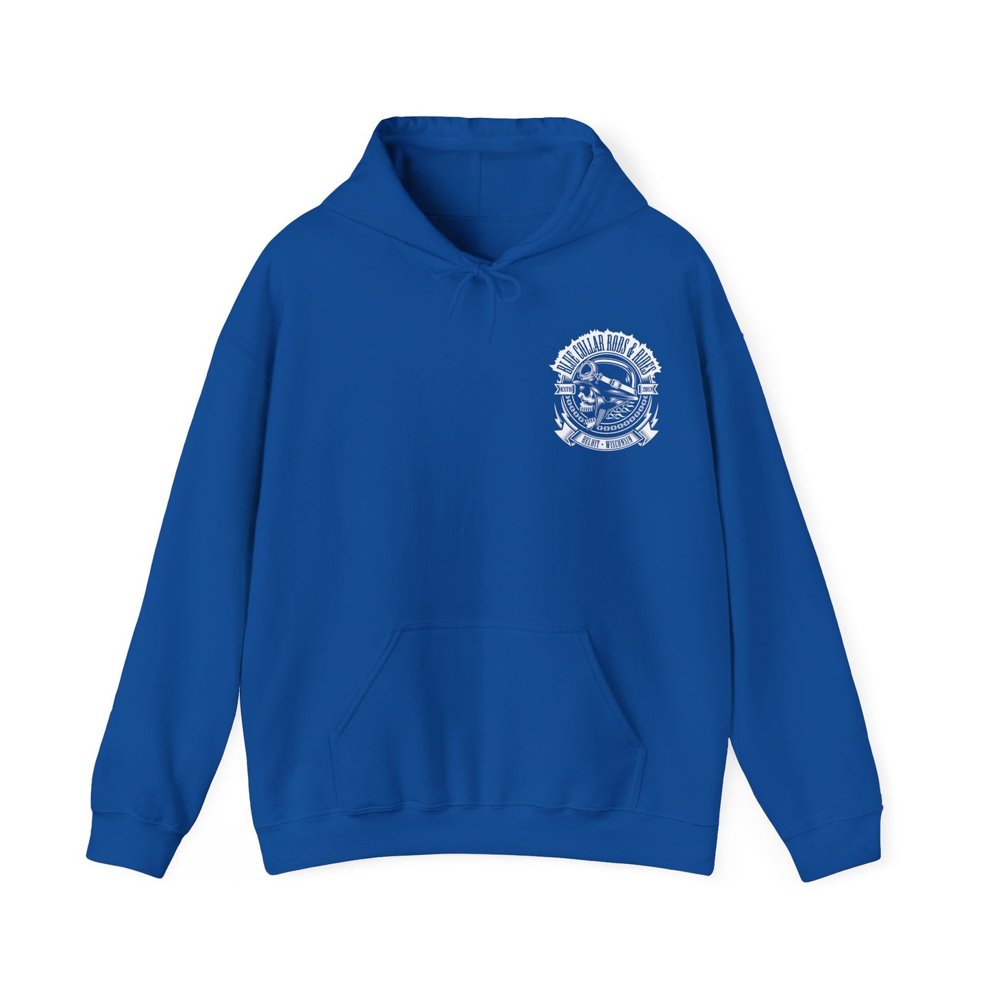 Blue Collar Skull 1 Hoodie