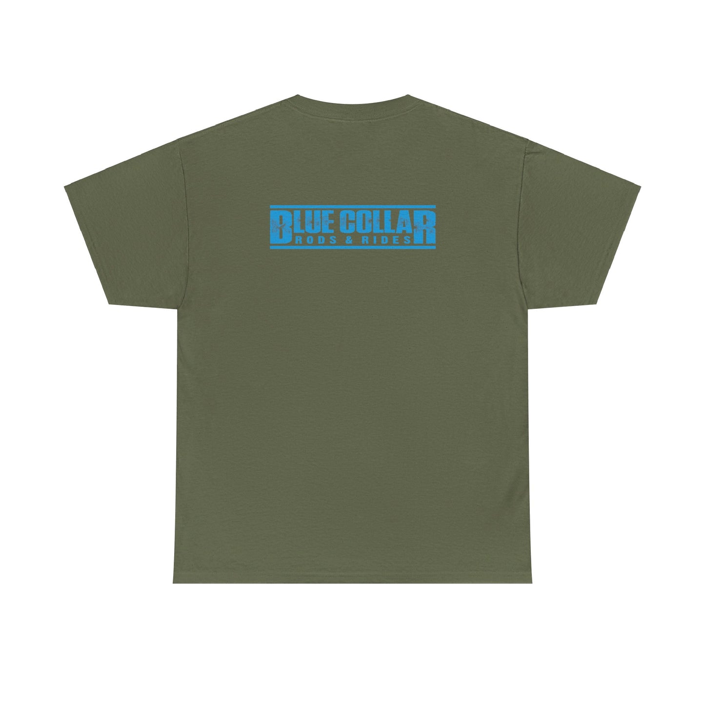 Blue Collar Block Logo Small Front Tee
