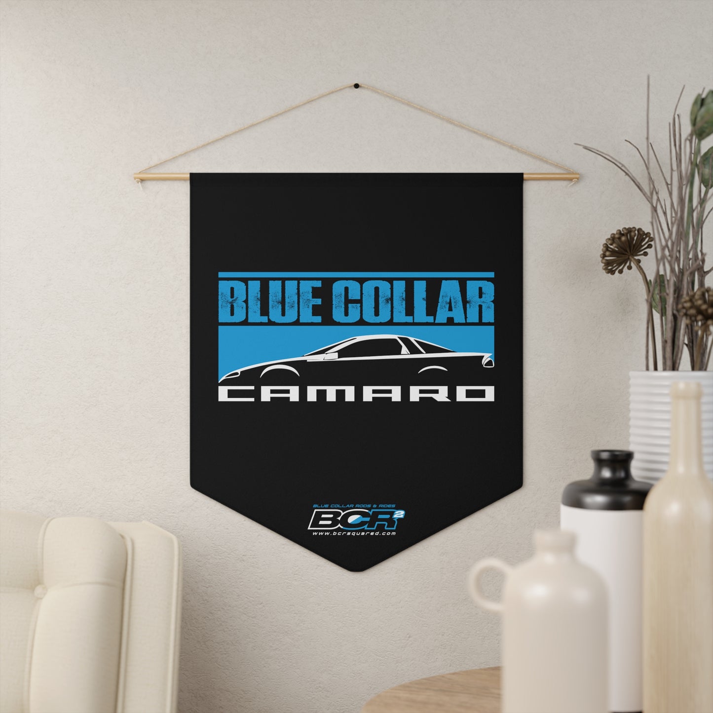 Blue Collar 4th Gen Camaro Pennant Banner