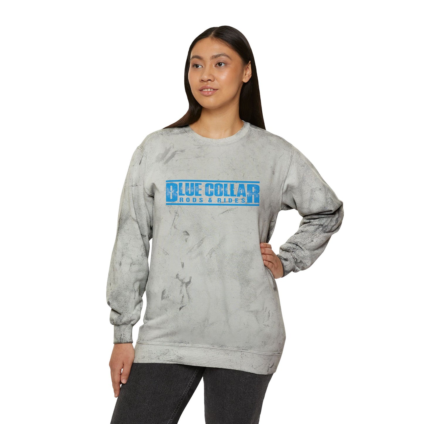 Blue Collar Block Logo Color Blast Sweatshirt