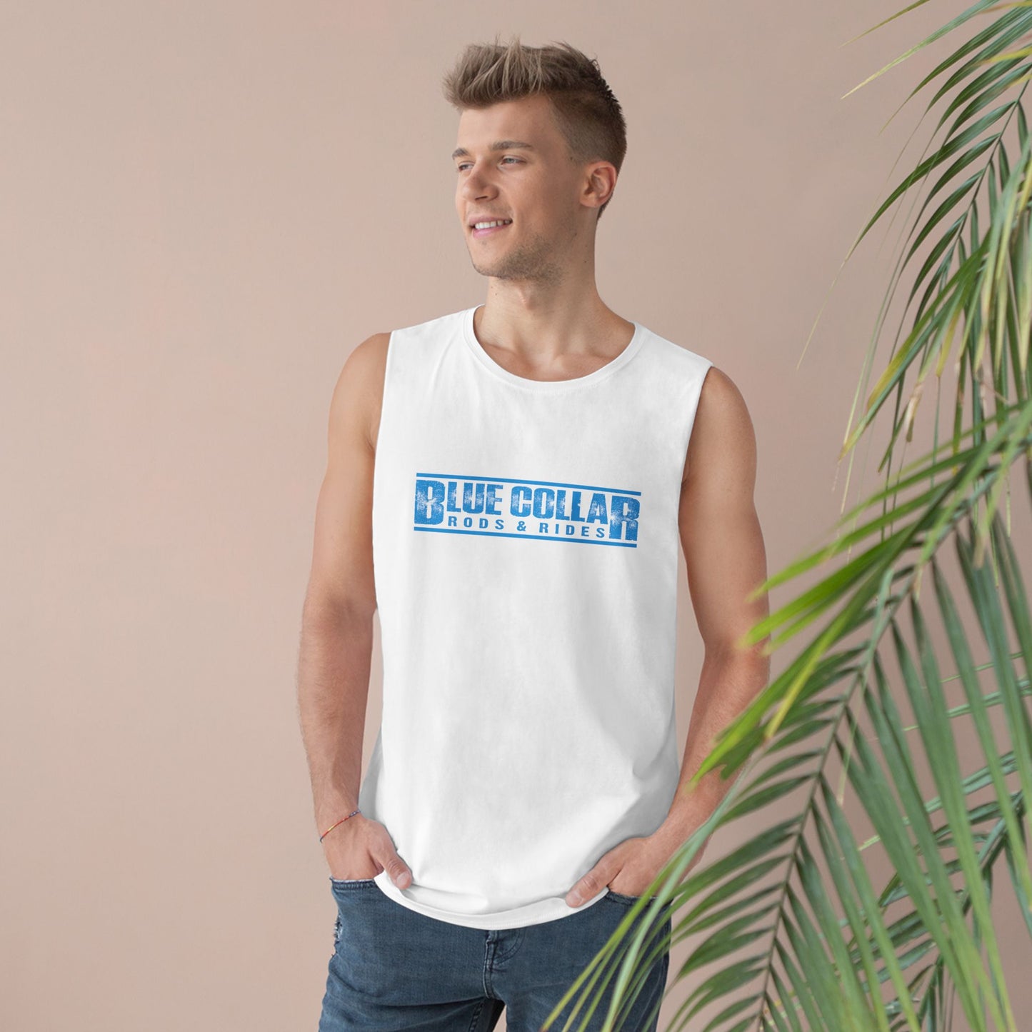 Blue Collar Block Logo Sleeveless Tee