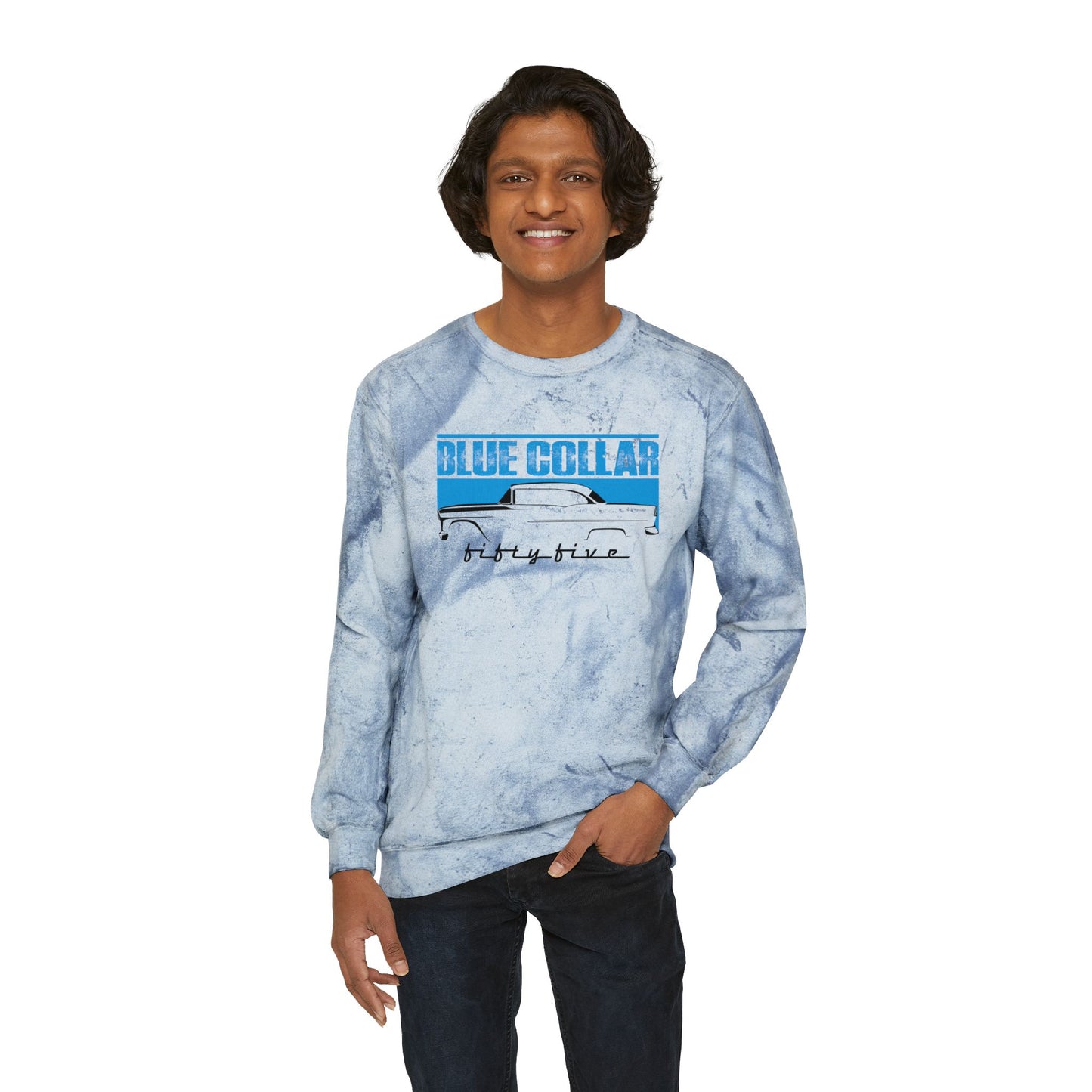 Blue Collar Fifty Five Color Blast Sweatshirt