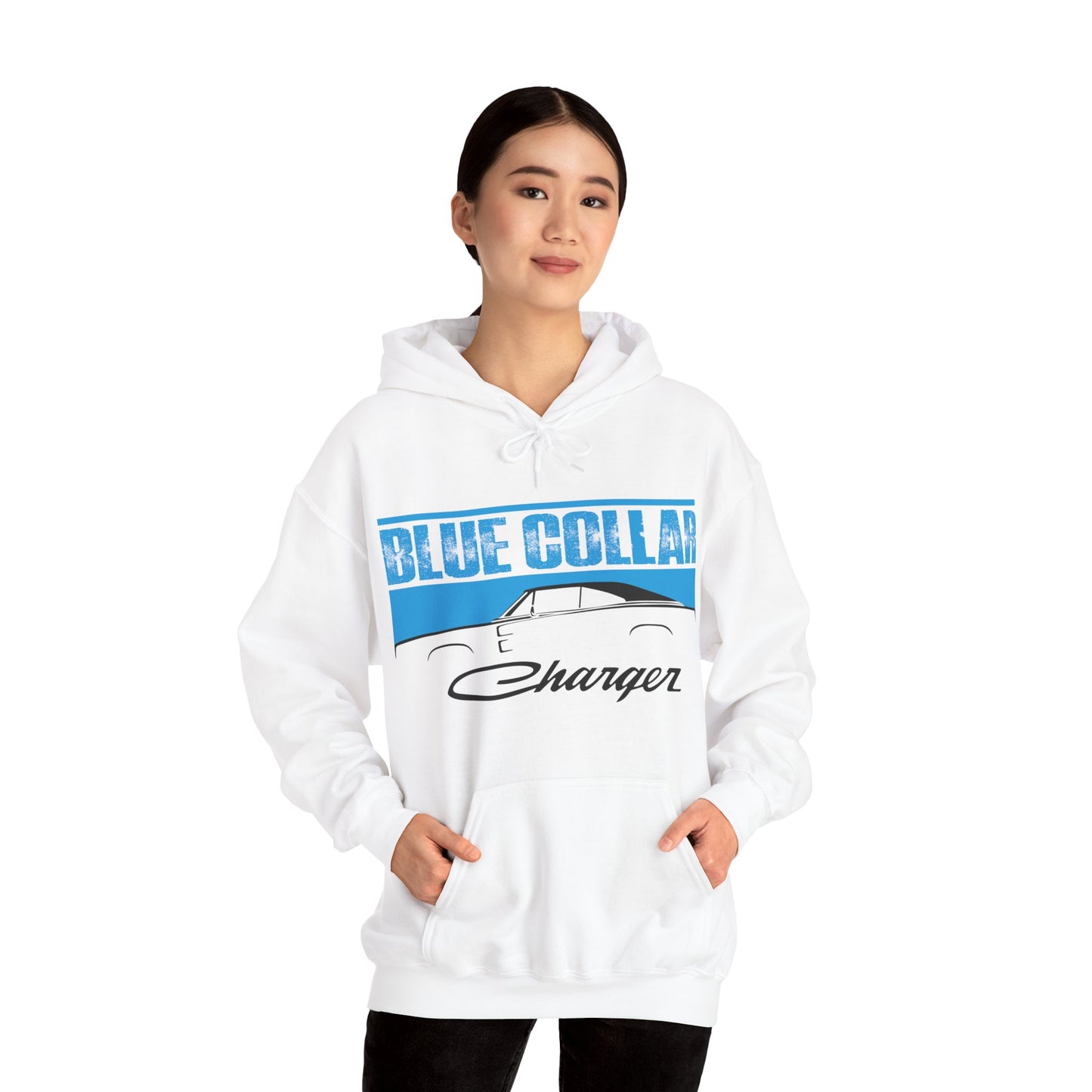 Blue Collar Charger Hoodie
