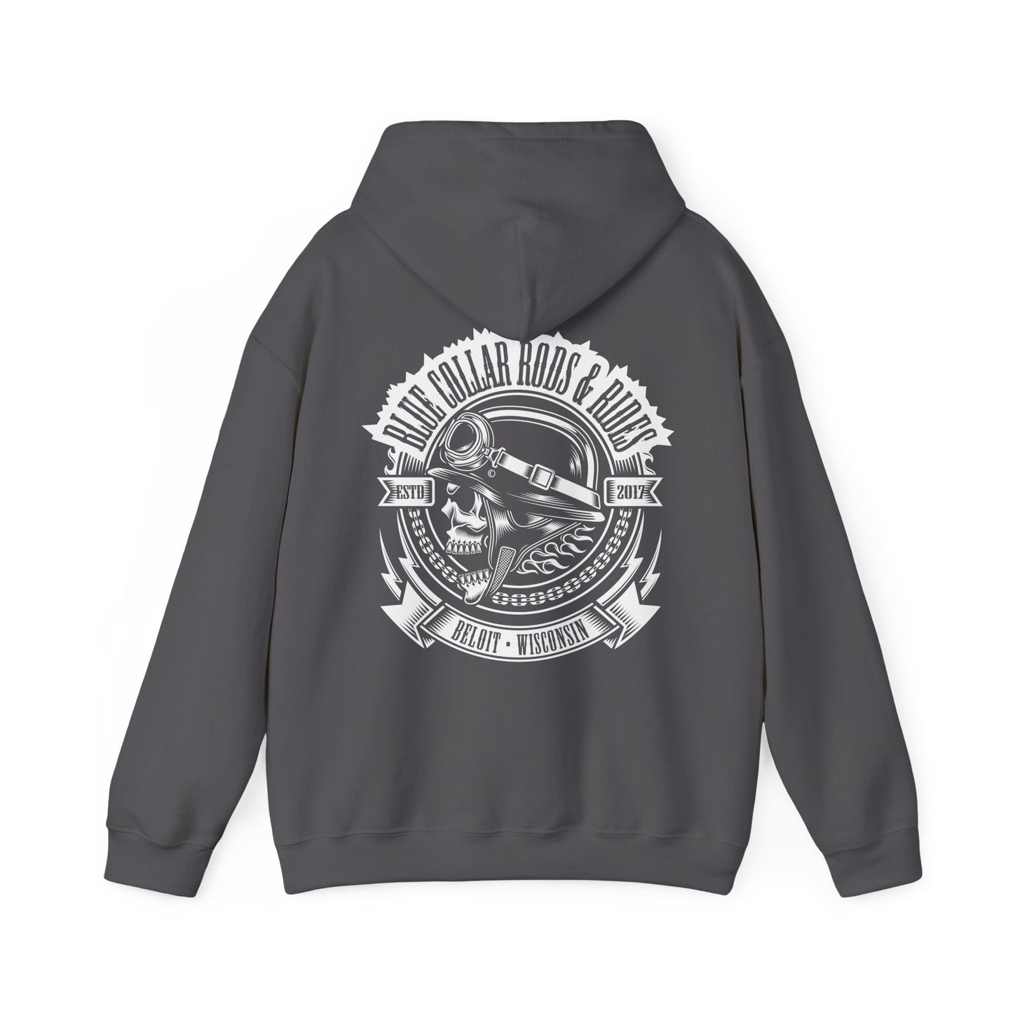 Blue Collar Skull 1 Hoodie