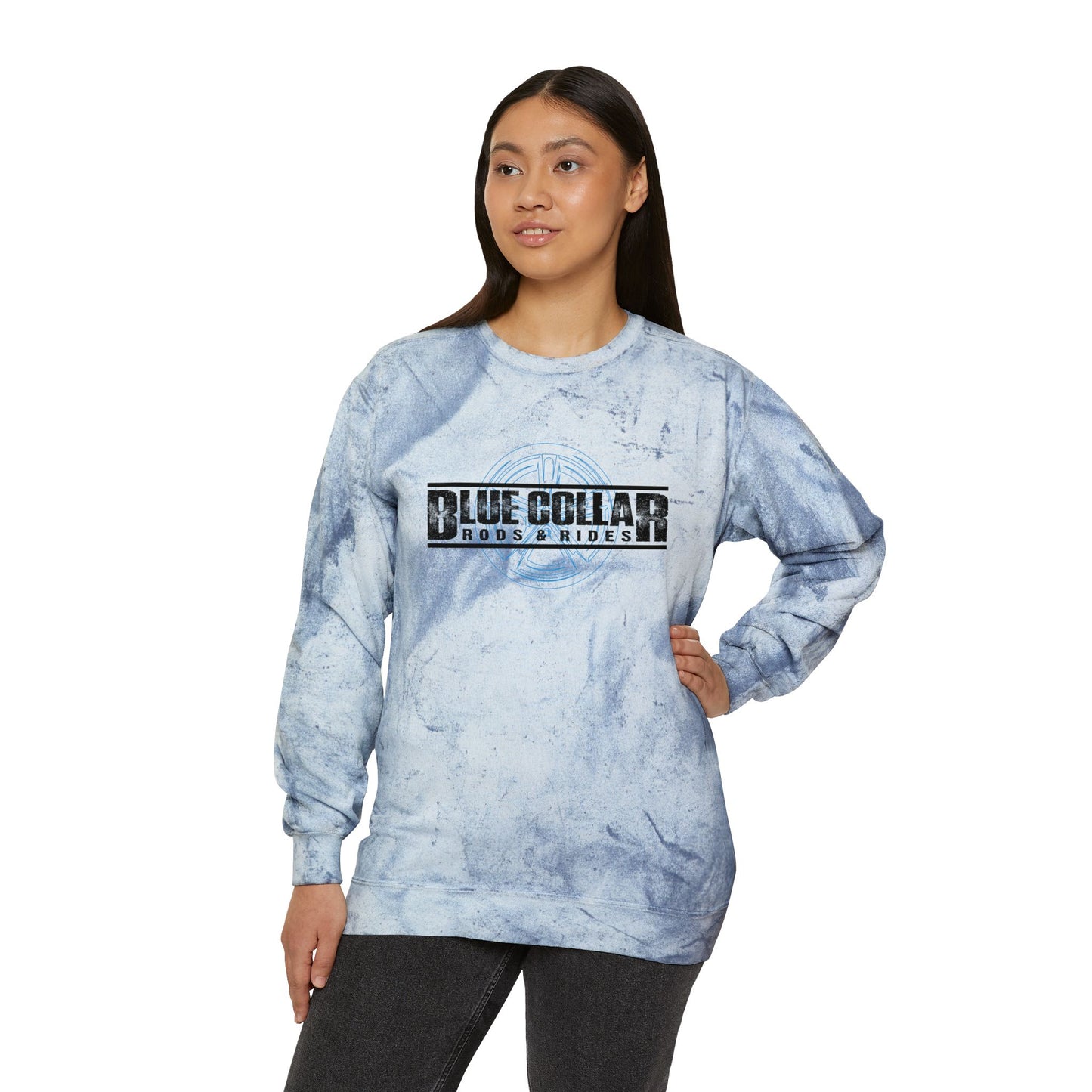 Blue Collar Wheel Color Blast Sweatshirt