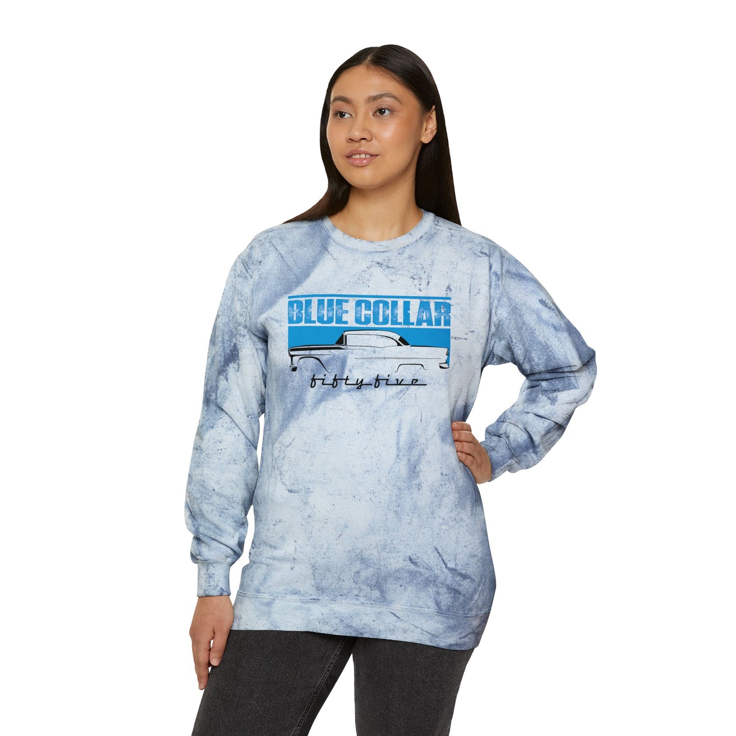 Blue Collar Fifty Five Color Blast Sweatshirt