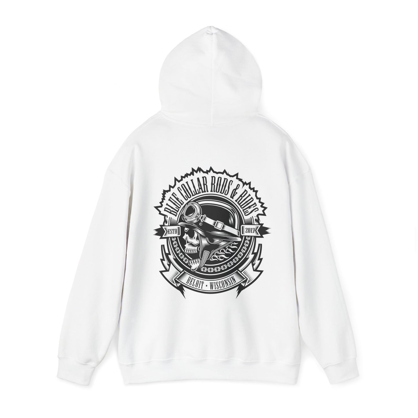 Blue Collar Skull 1 Hoodie