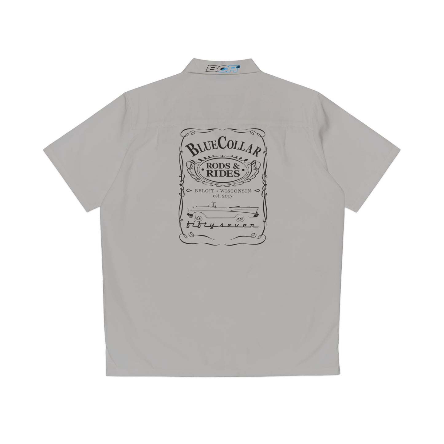 BC JD Fifty Seven Gray Hawaiian Shirt