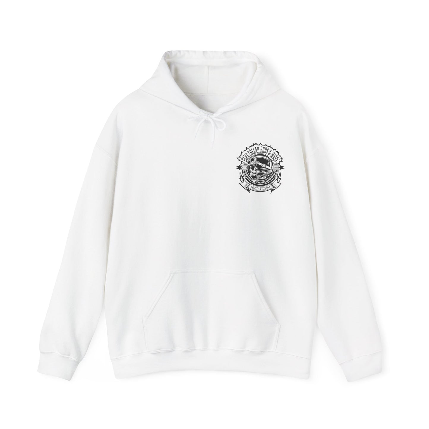 Blue Collar Skull 1 Hoodie