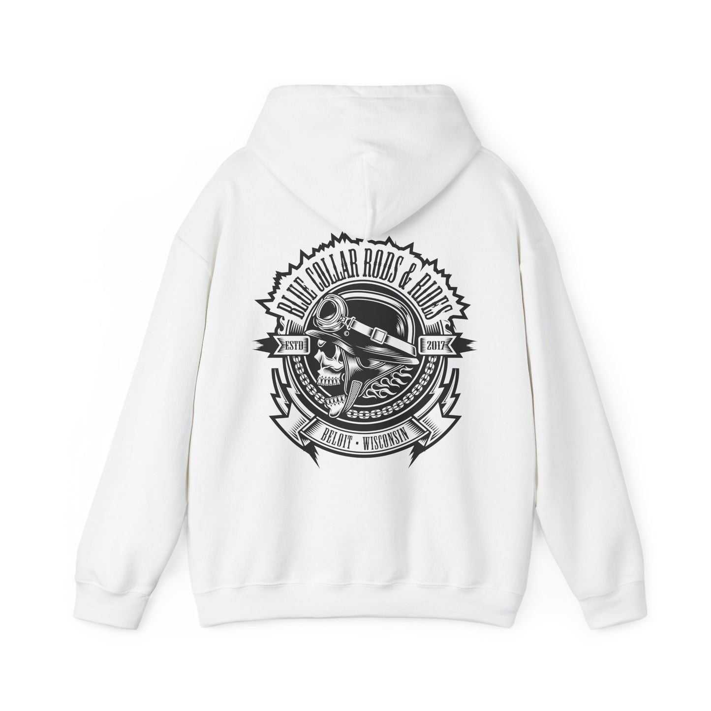 Blue Collar Skull 1 Hoodie