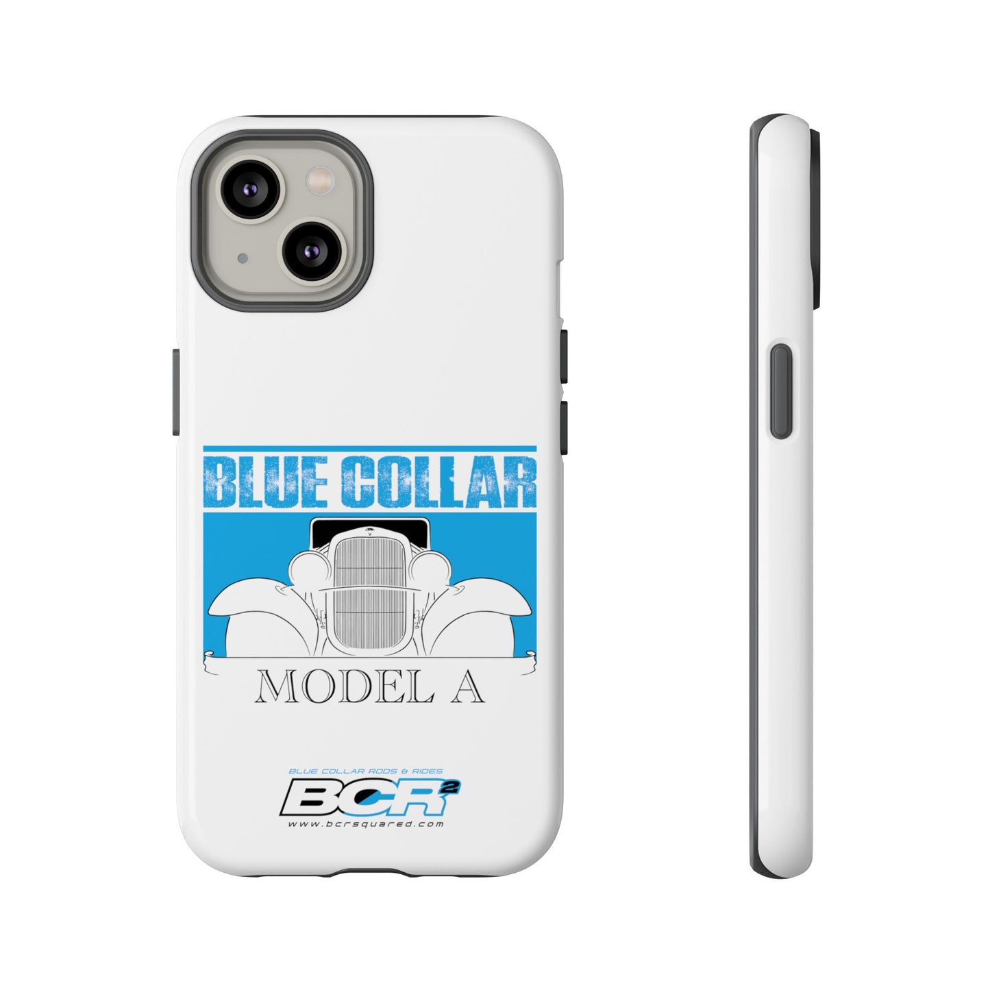 Blue Collar Model A White Phone Case