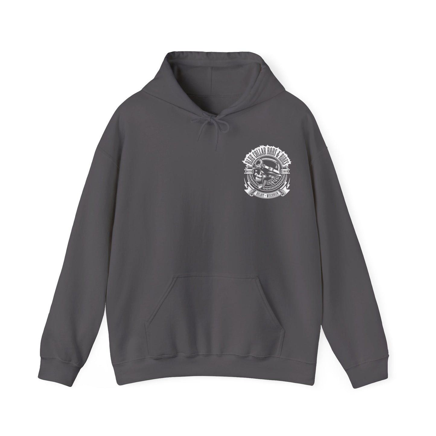 Blue Collar Skull 1 Hoodie
