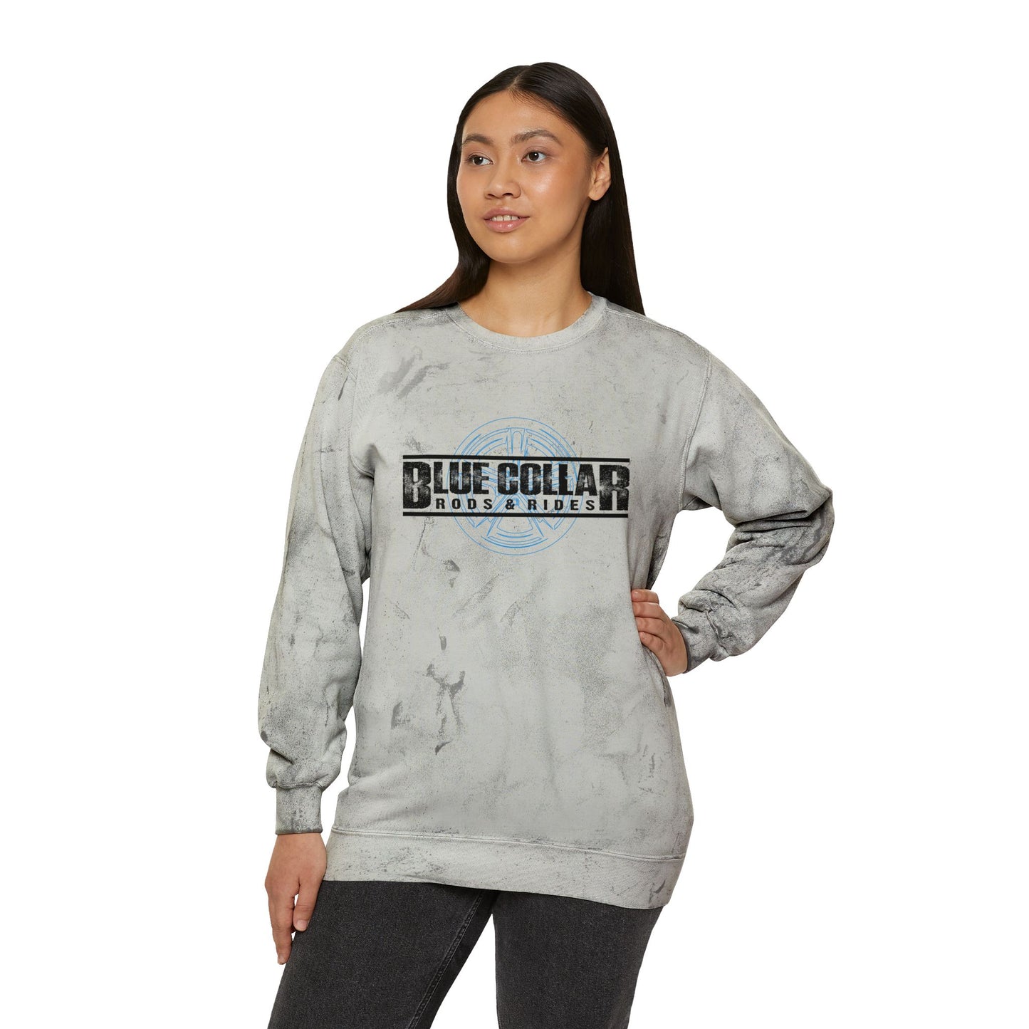 Blue Collar Wheel Color Blast Sweatshirt