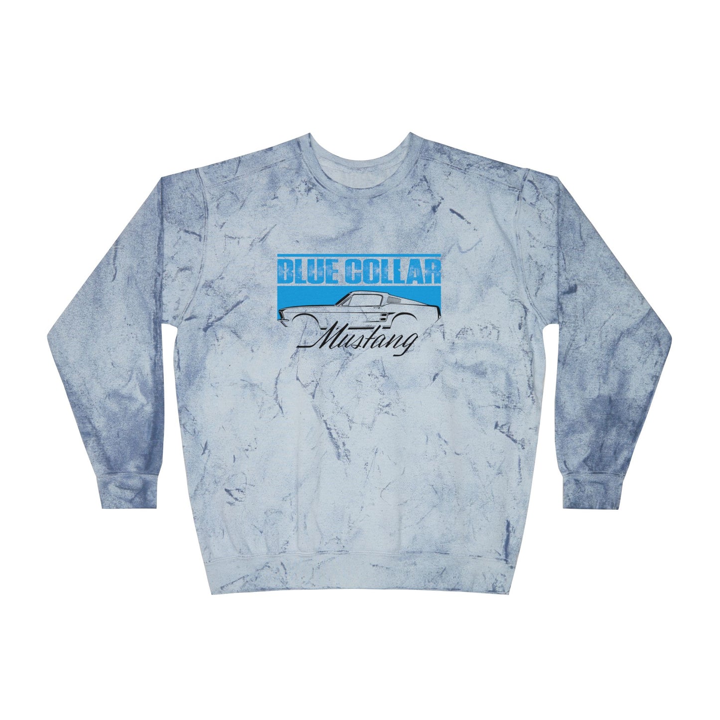 Blue Collar Mustang Color Blast Sweatshirt