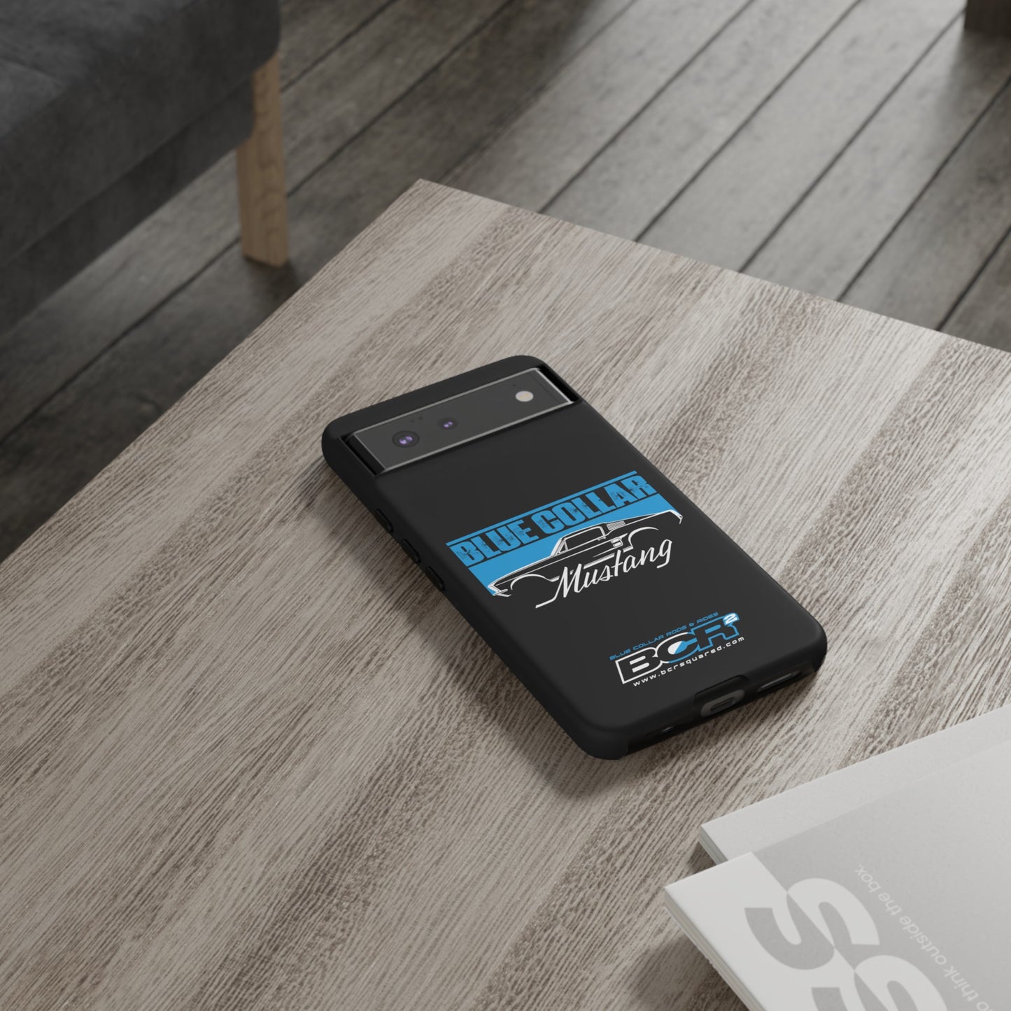 Blue Collar Mustang Black Phone Case