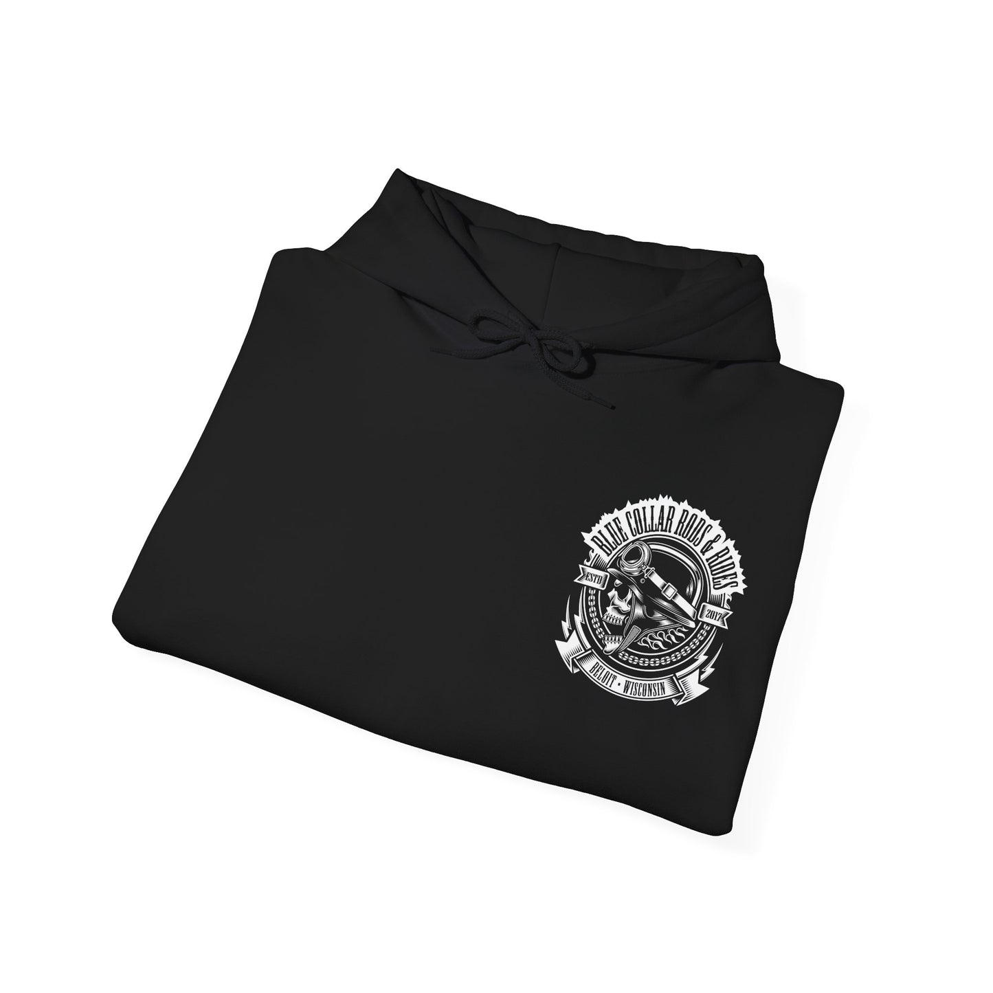 Blue Collar Skull 1 Hoodie