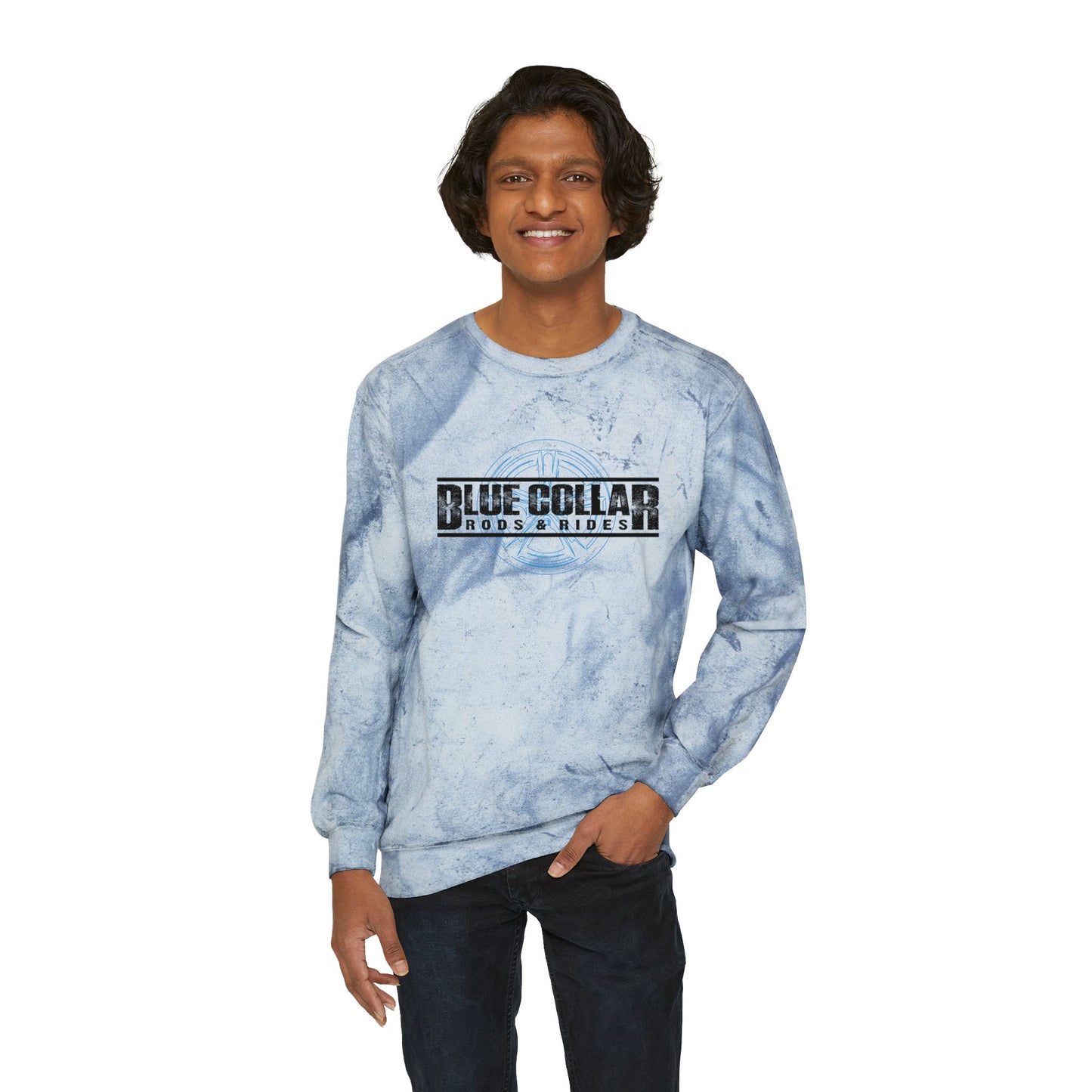 Blue Collar Wheel Color Blast Sweatshirt