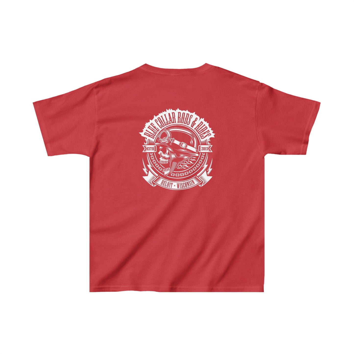 Blue Collar Skull 1 Kids Tee