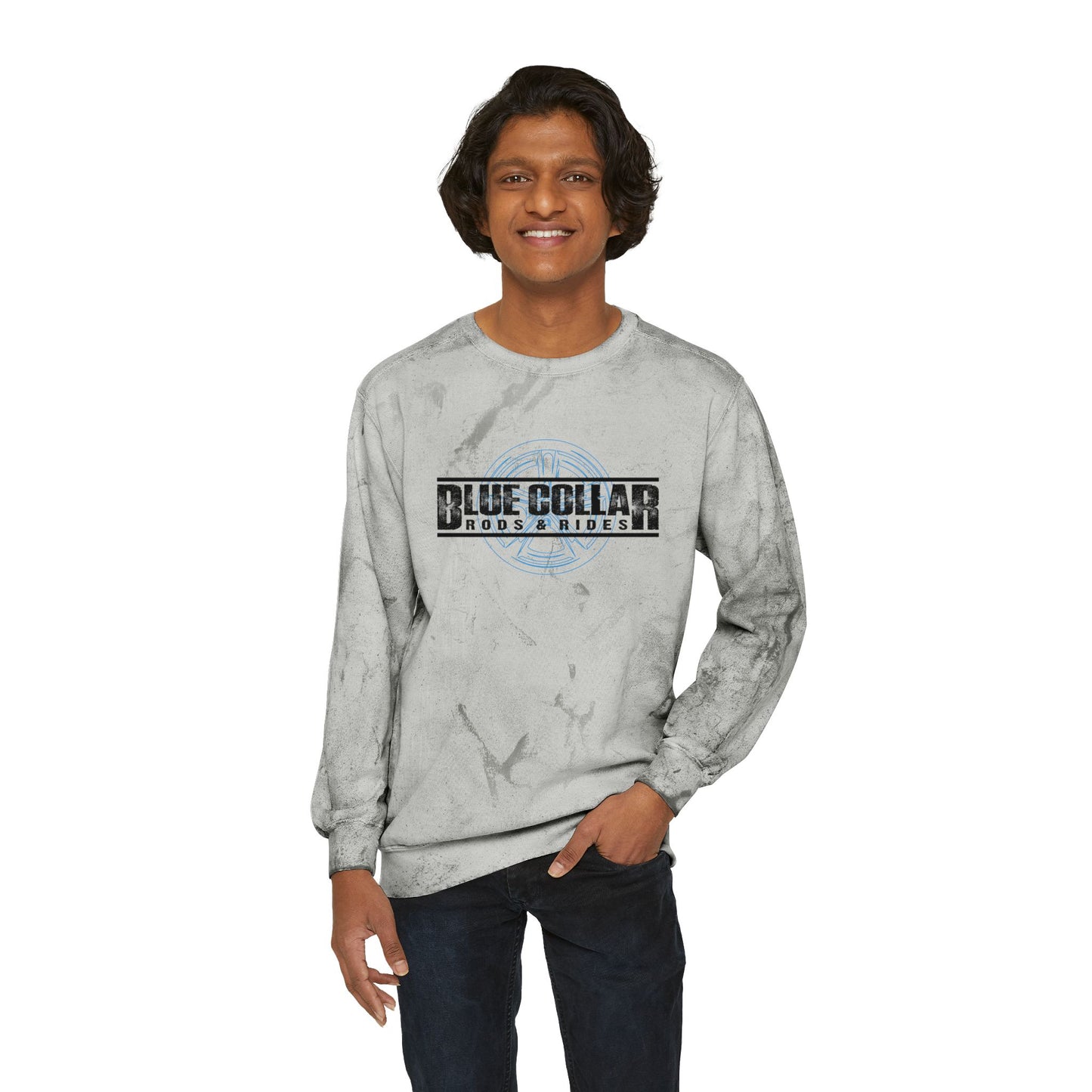 Blue Collar Wheel Color Blast Sweatshirt