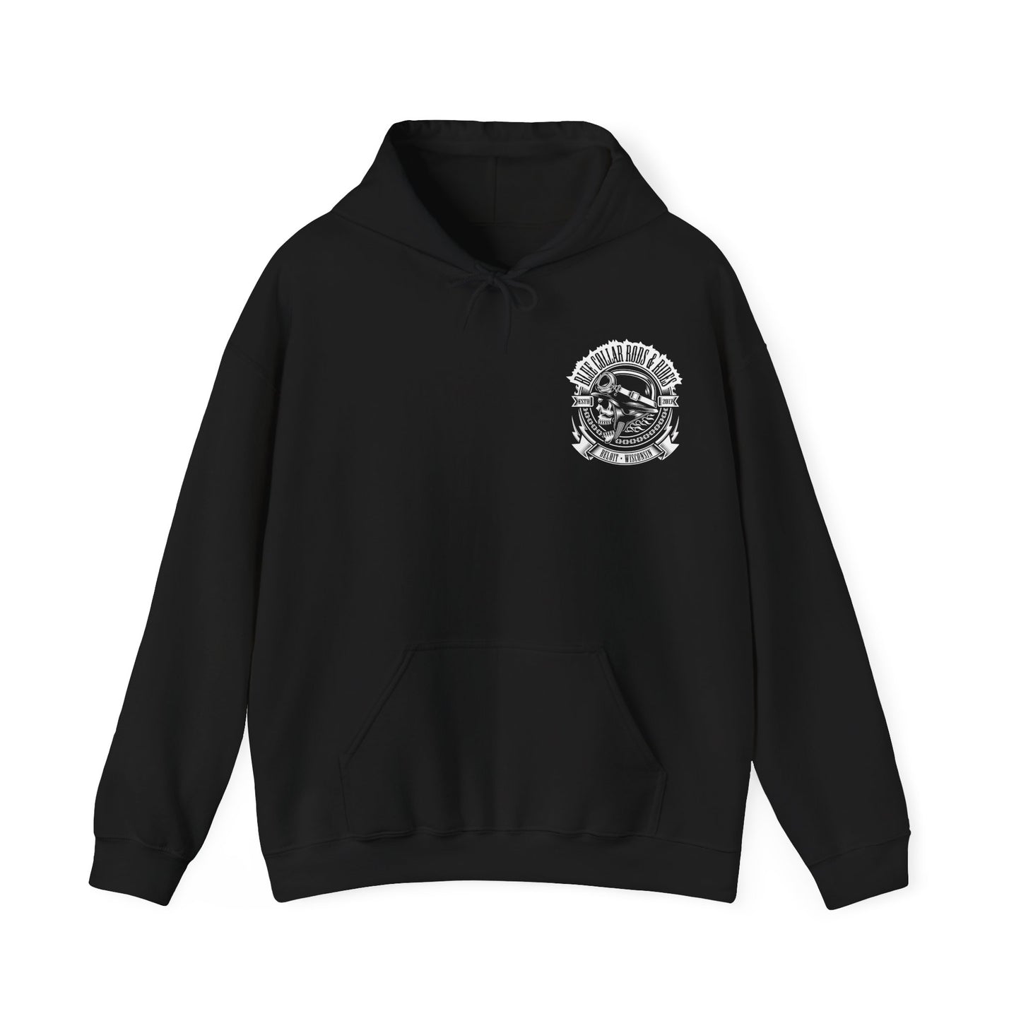 Blue Collar Skull 1 Hoodie