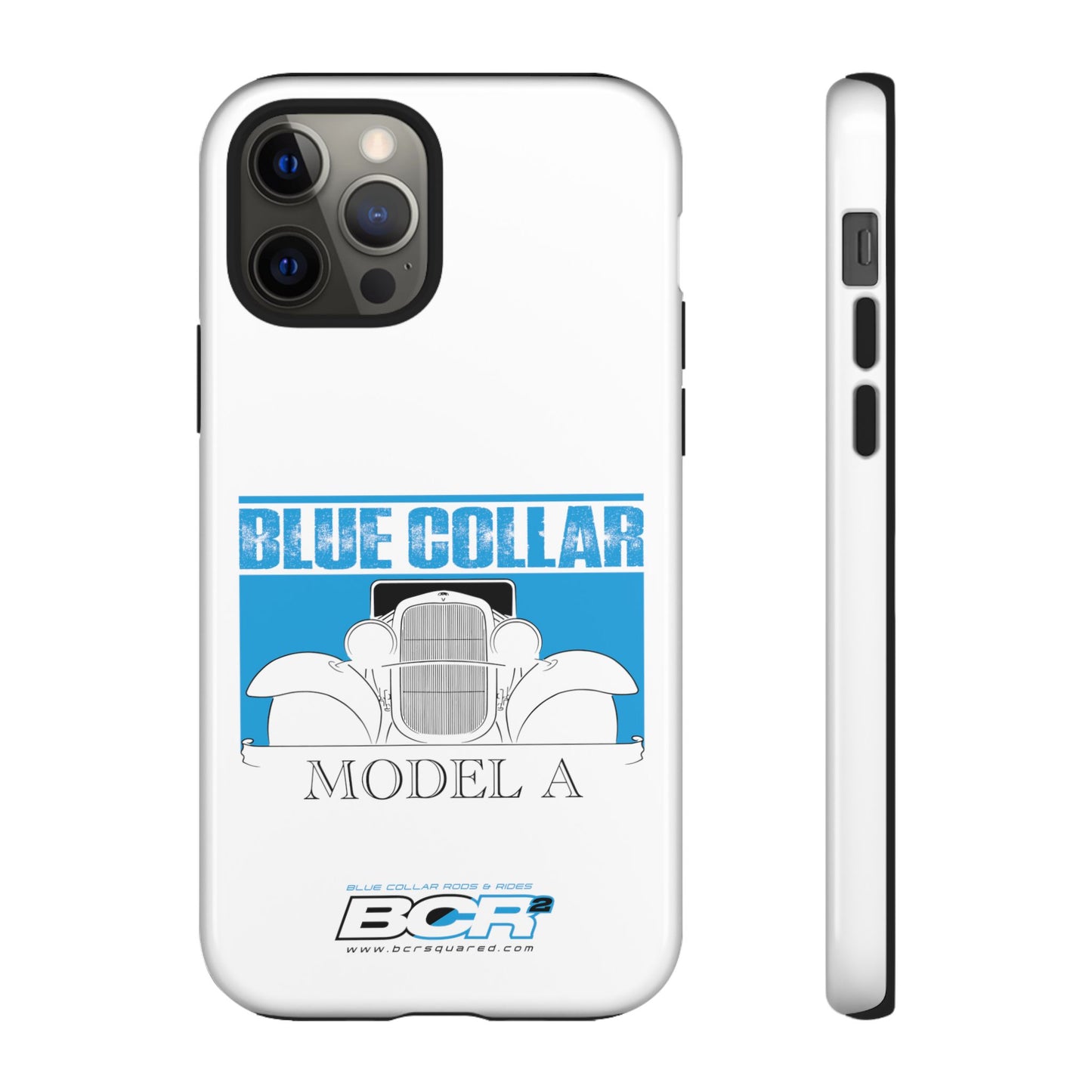 Blue Collar Model A White Phone Case