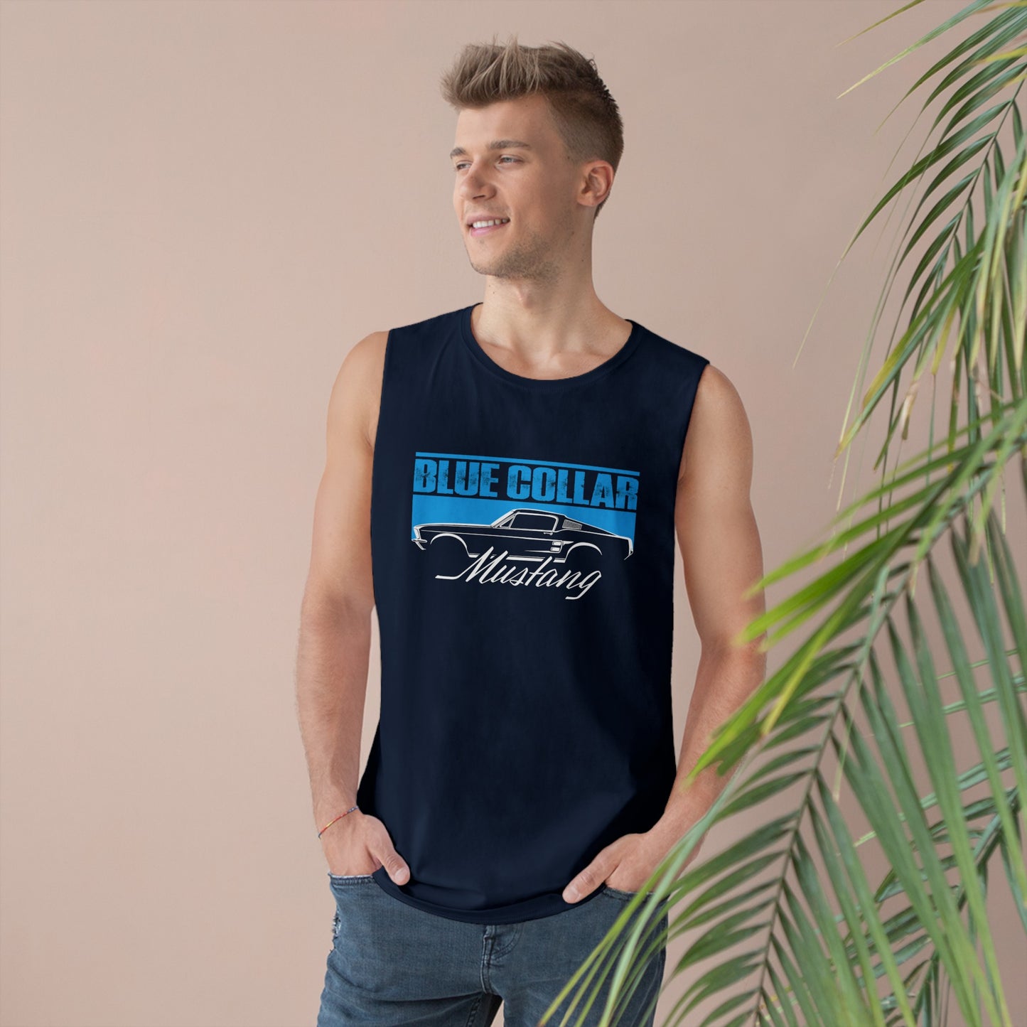 Blue Collar Mustang Sleeveless Tee