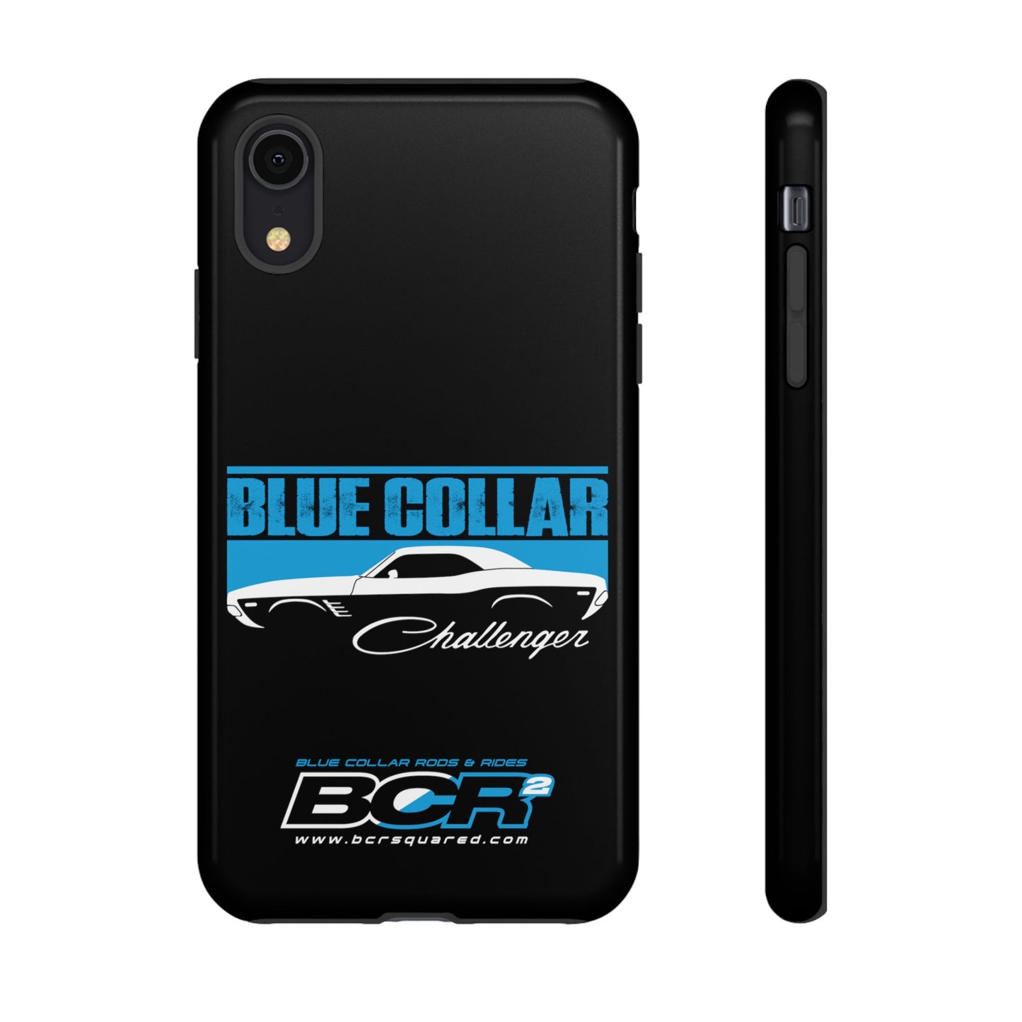 Blue Collar Challenger Black Phone Cases