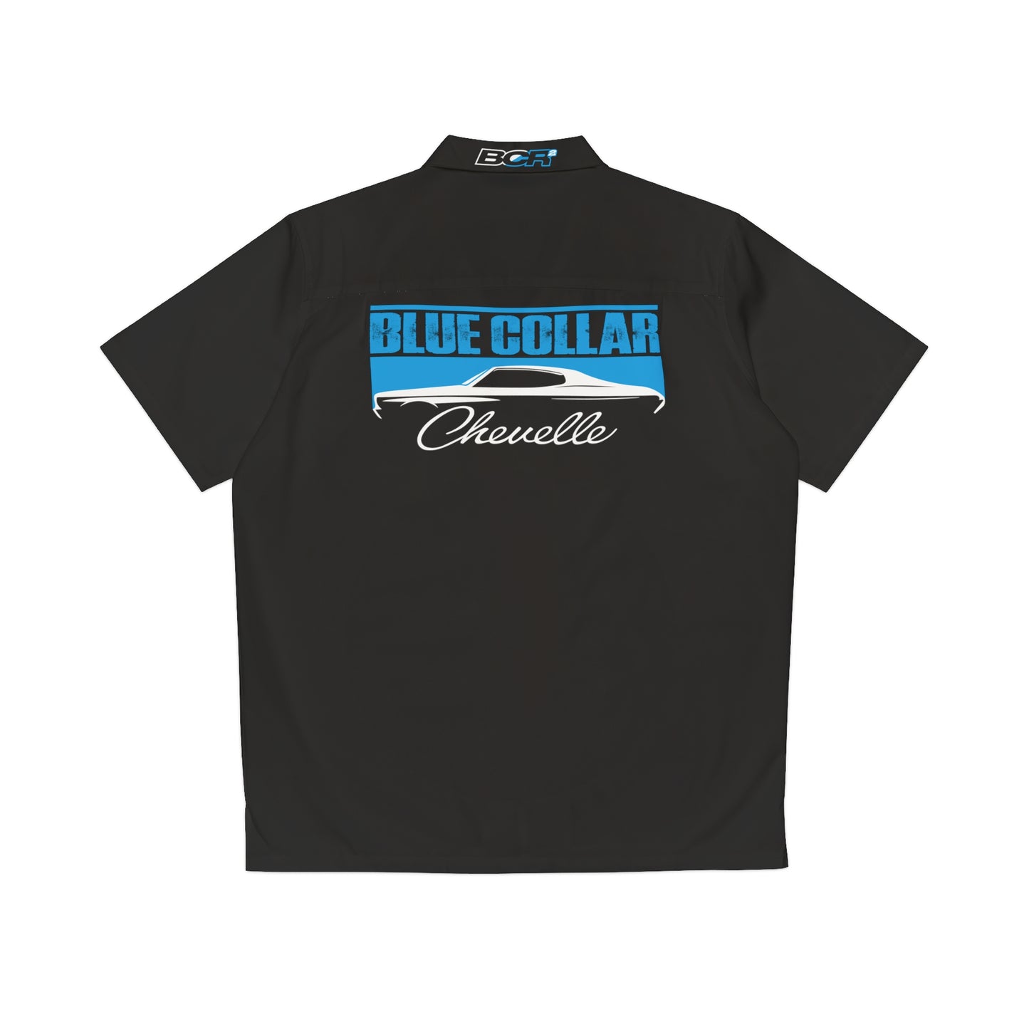 Blue Collar Chevelle Black Hawaiian Shirt