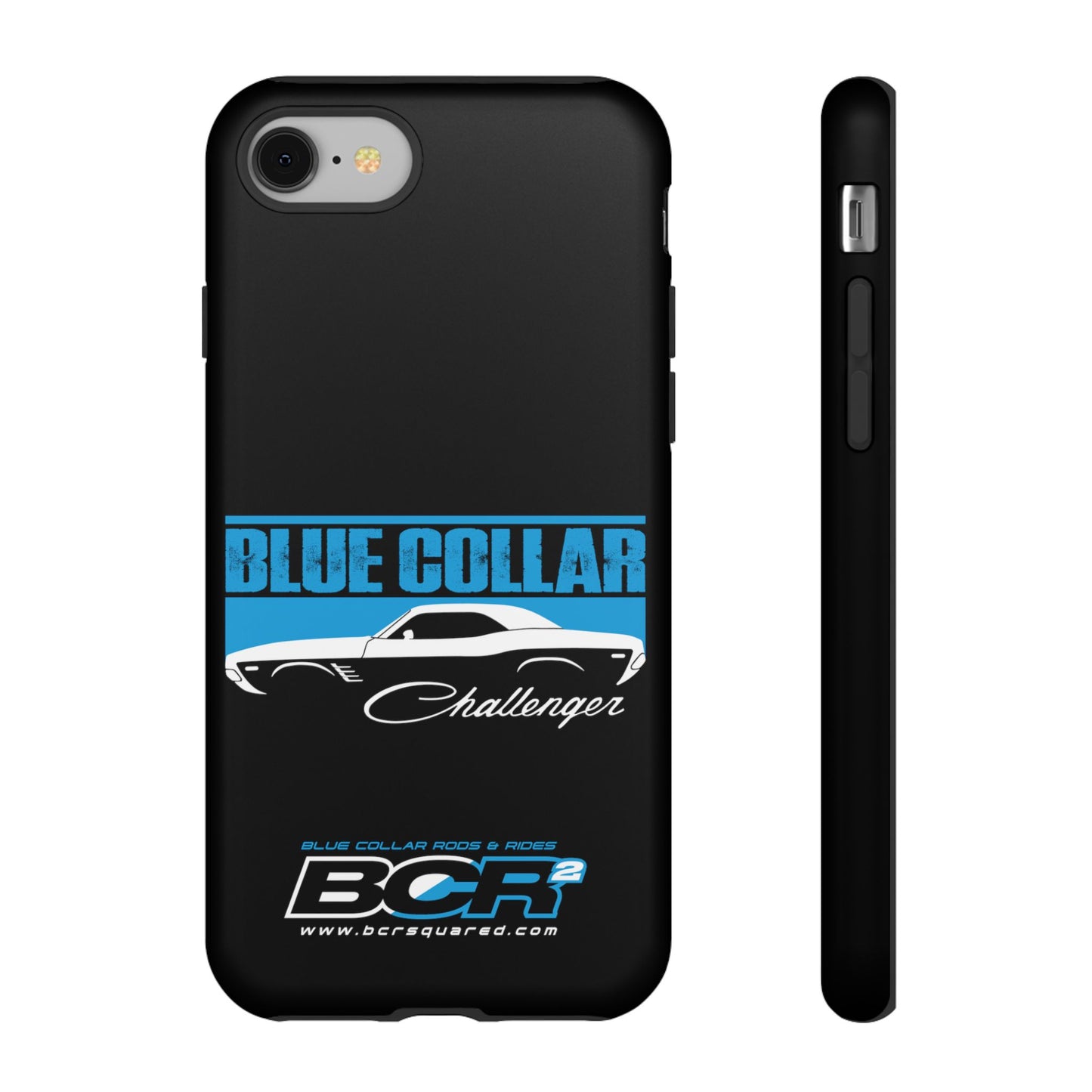 Blue Collar Challenger Black Phone Cases