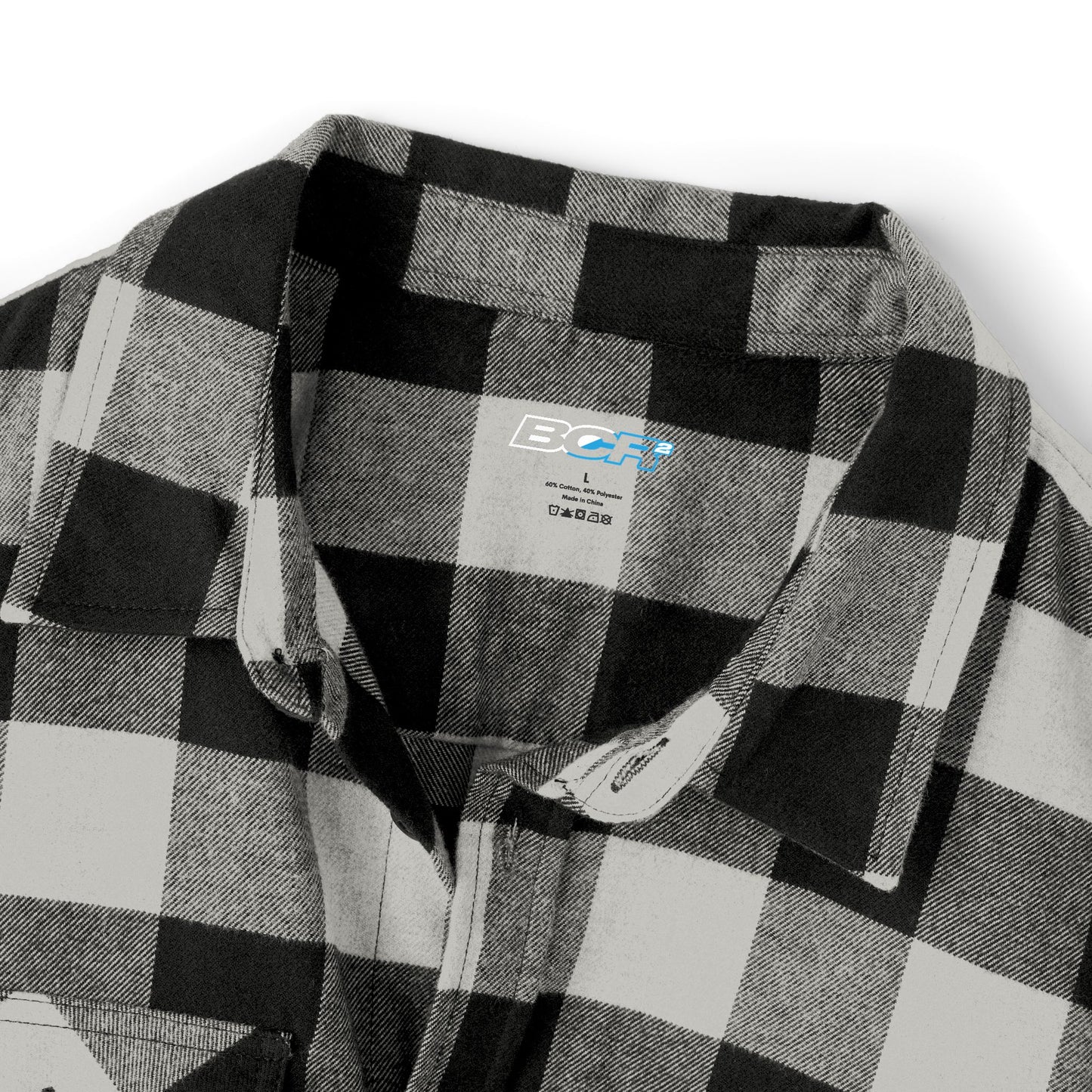 Blue Collar Block Logo Flannel Shirt