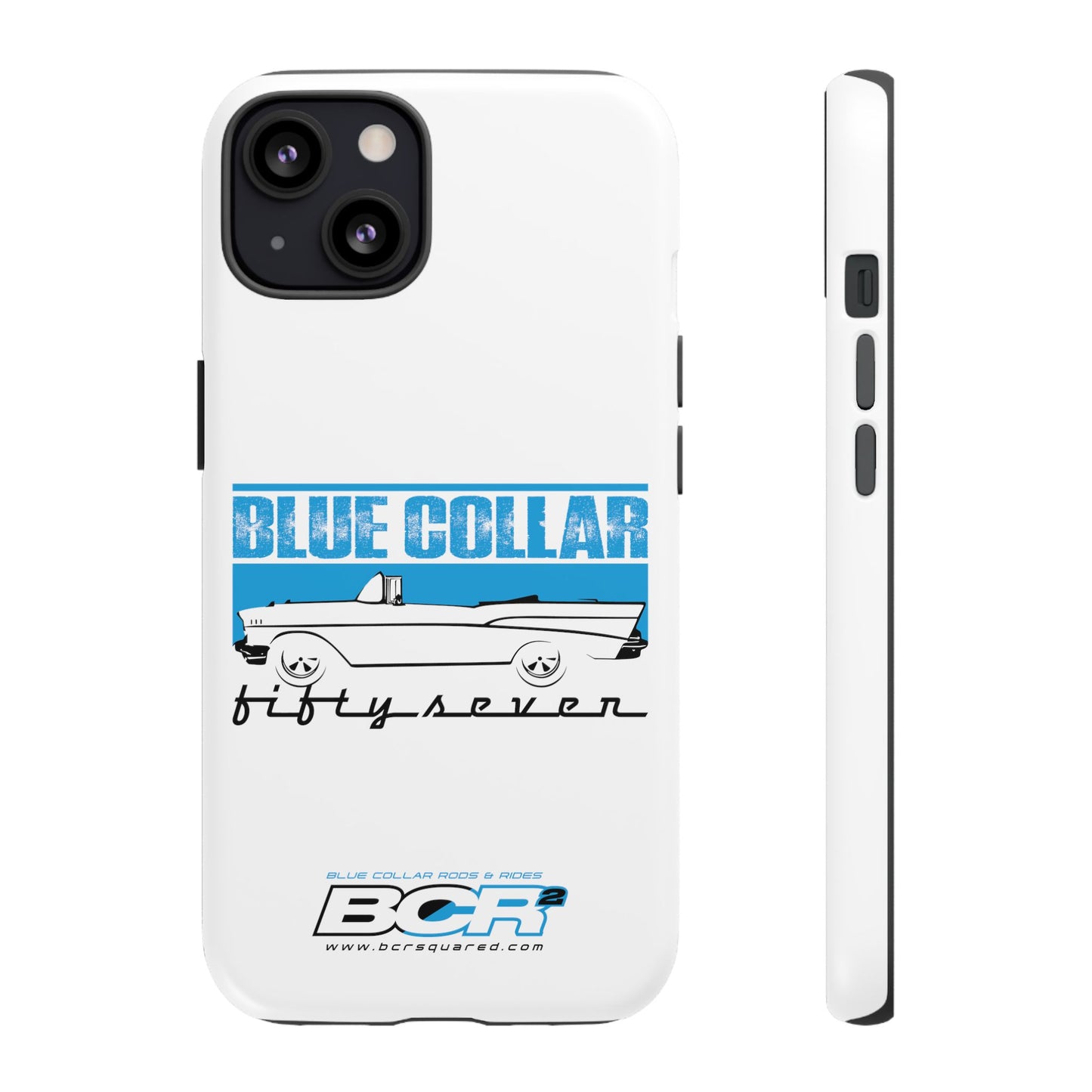 Blue Collar Fifty Seven White Phone Case