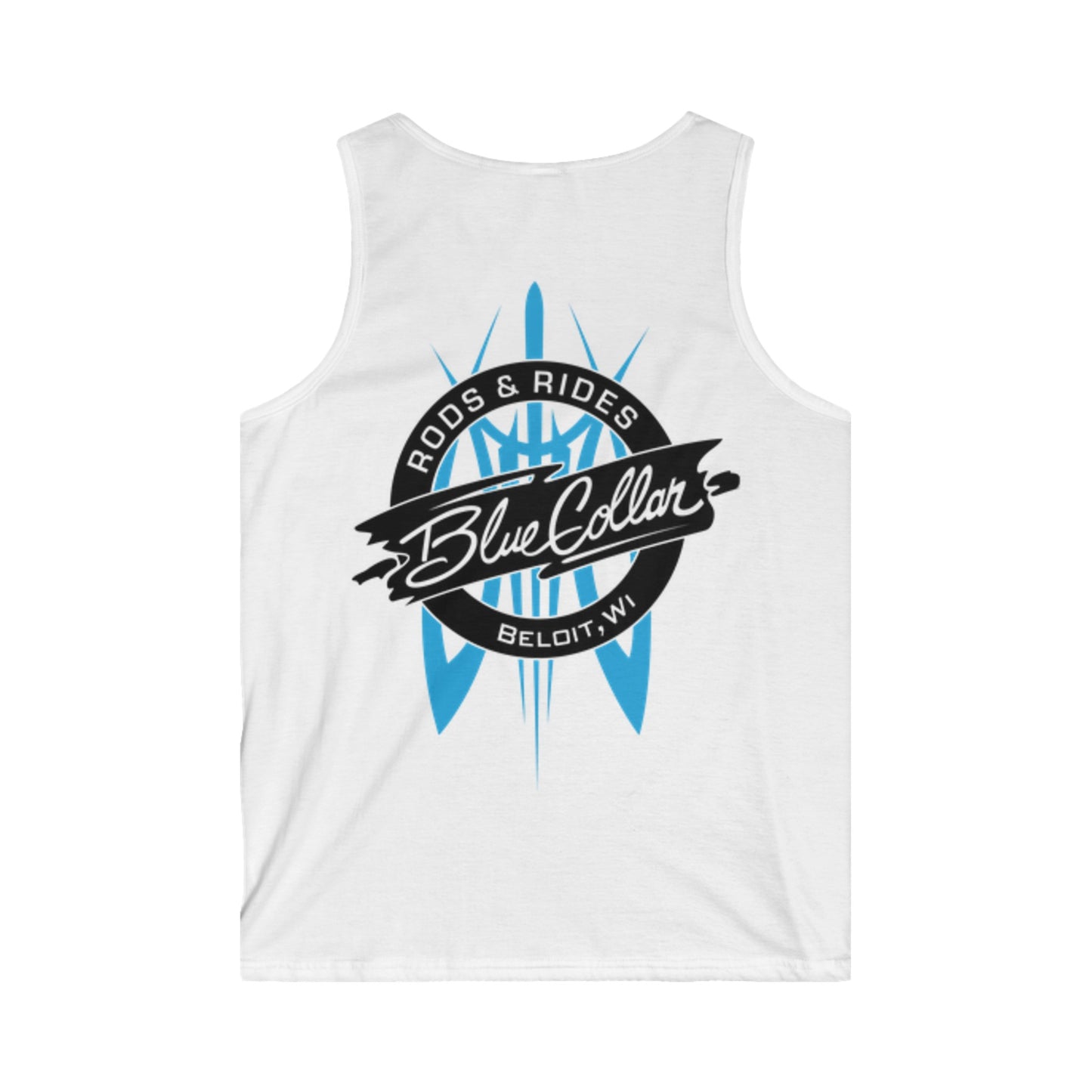 Blue Collar Pinstripe Men's Tank Top