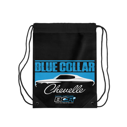 Blue Collar Chevelle Black Drawstring Bag