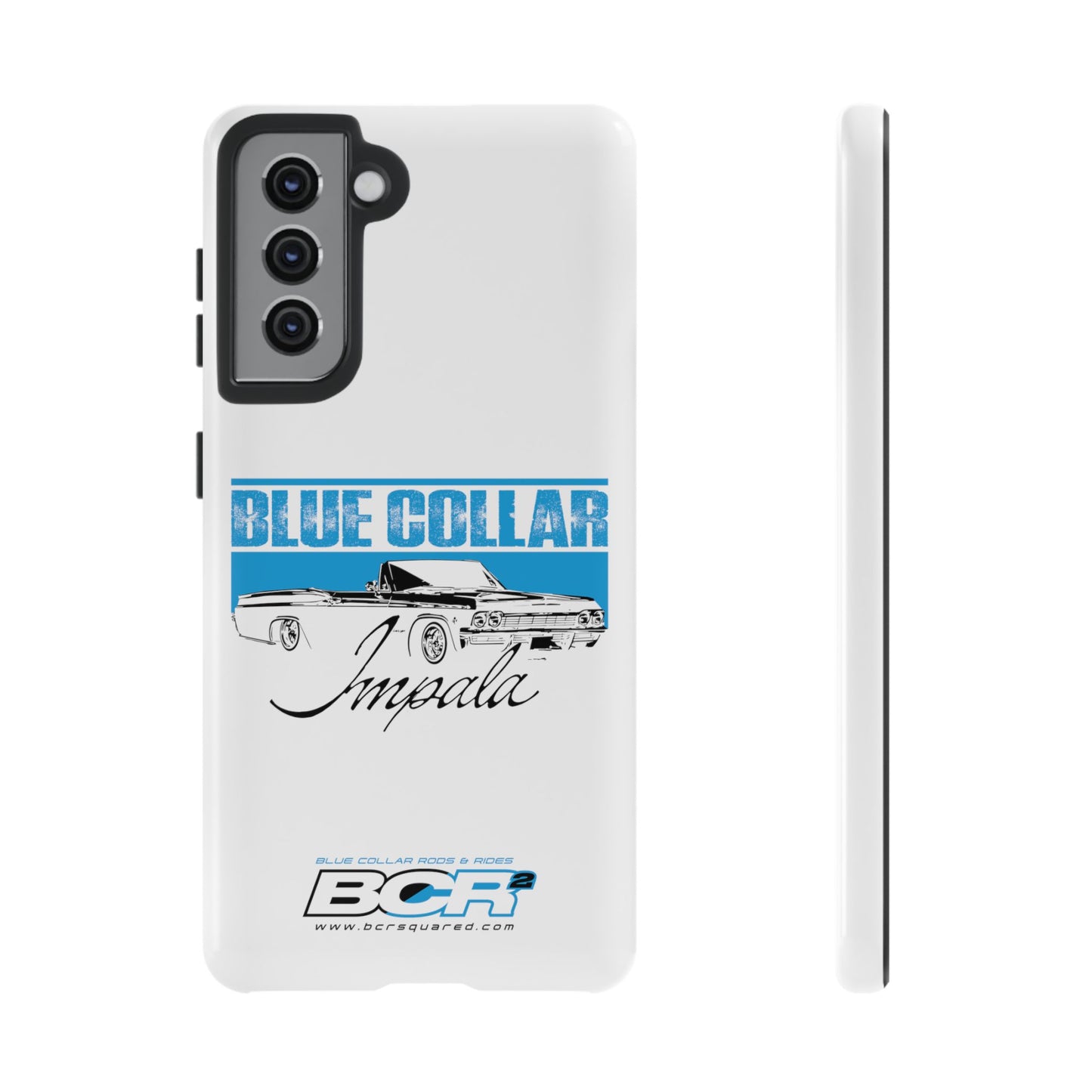 Blue Collar Impala White Phone Cases