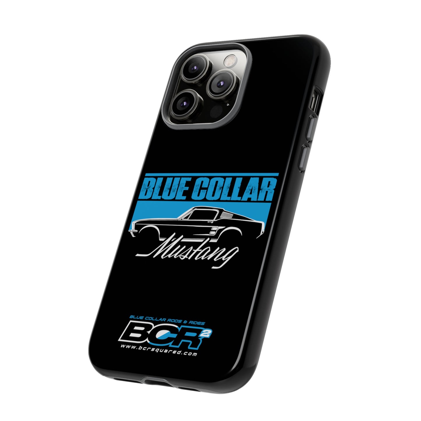 Blue Collar Mustang Black Phone Case