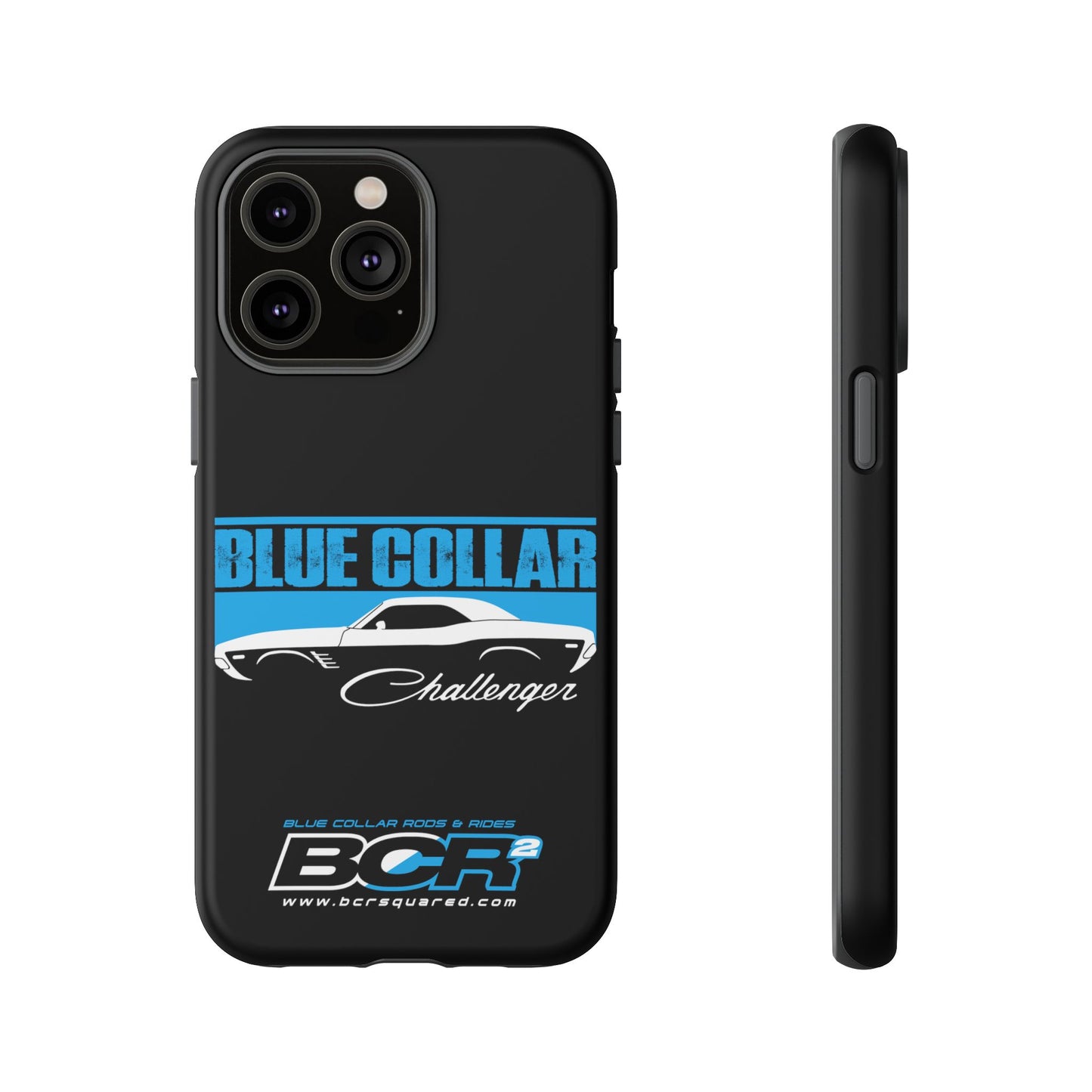 Blue Collar Challenger Black Phone Cases