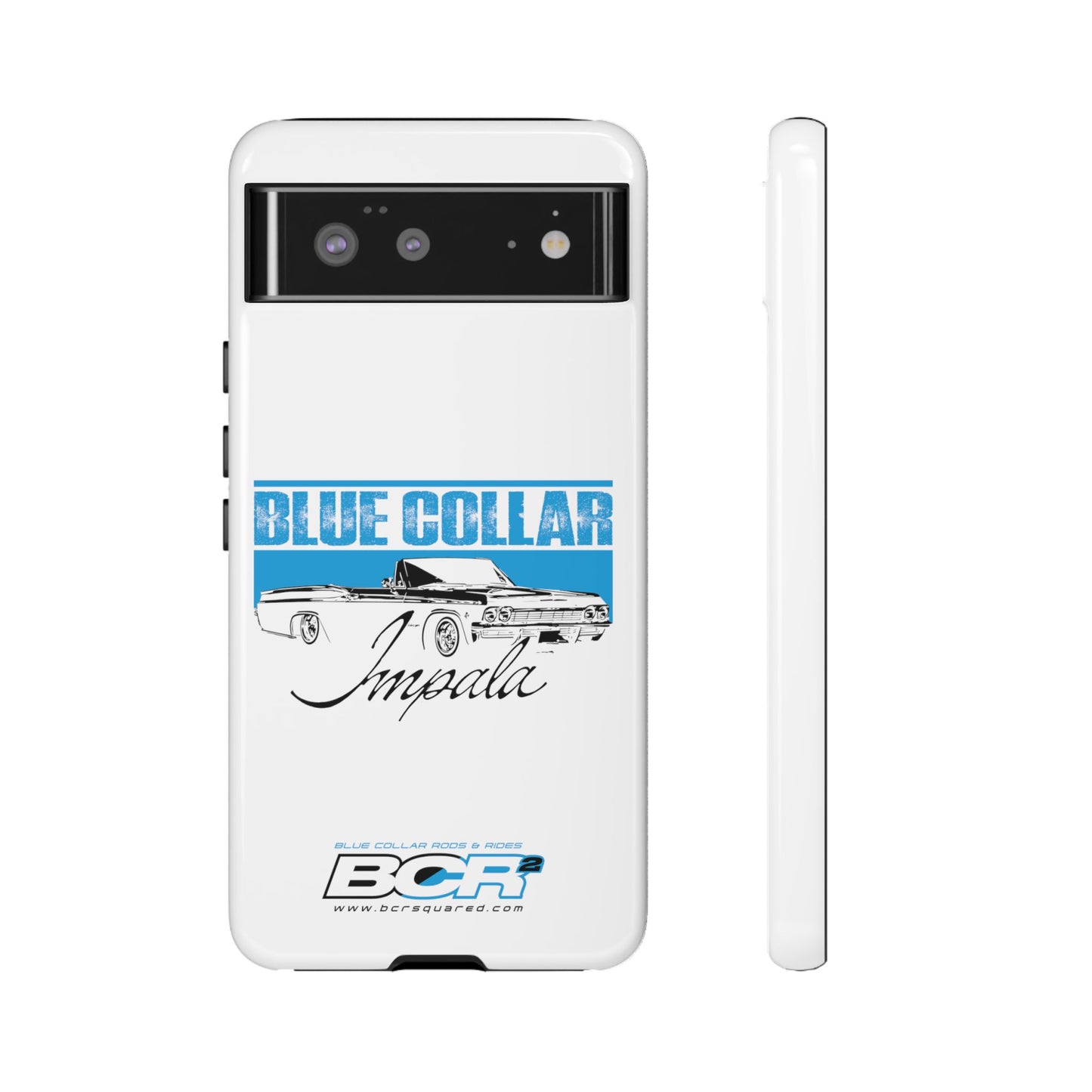 Blue Collar Impala White Phone Cases