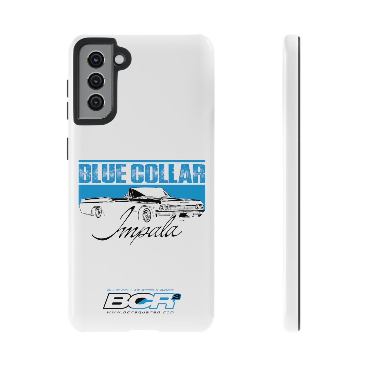 Blue Collar Impala White Phone Cases