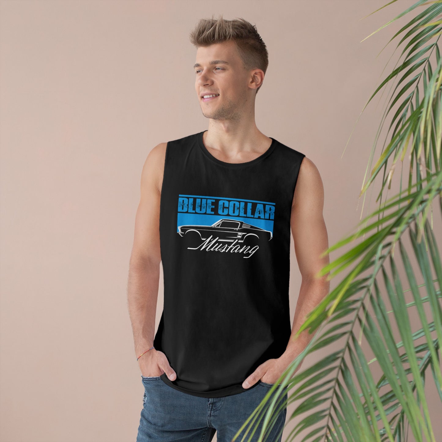 Blue Collar Mustang Sleeveless Tee