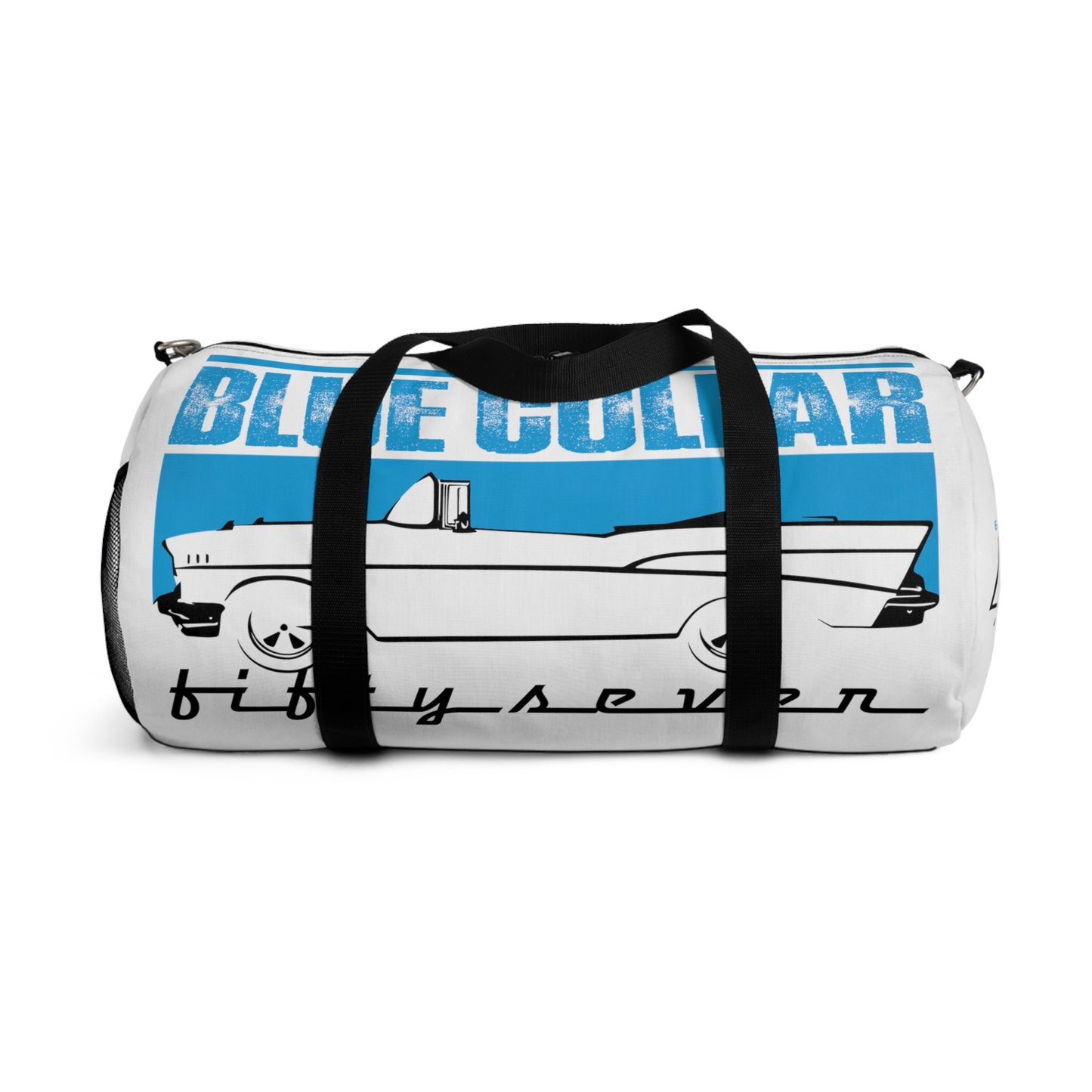 Blue Collar Fifty Seven White Duffel Bag