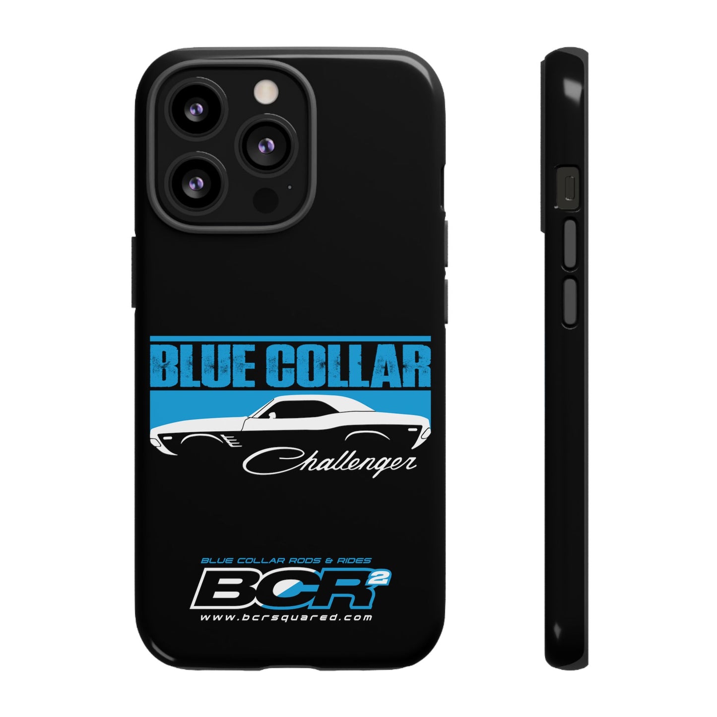 Blue Collar Challenger Black Phone Cases