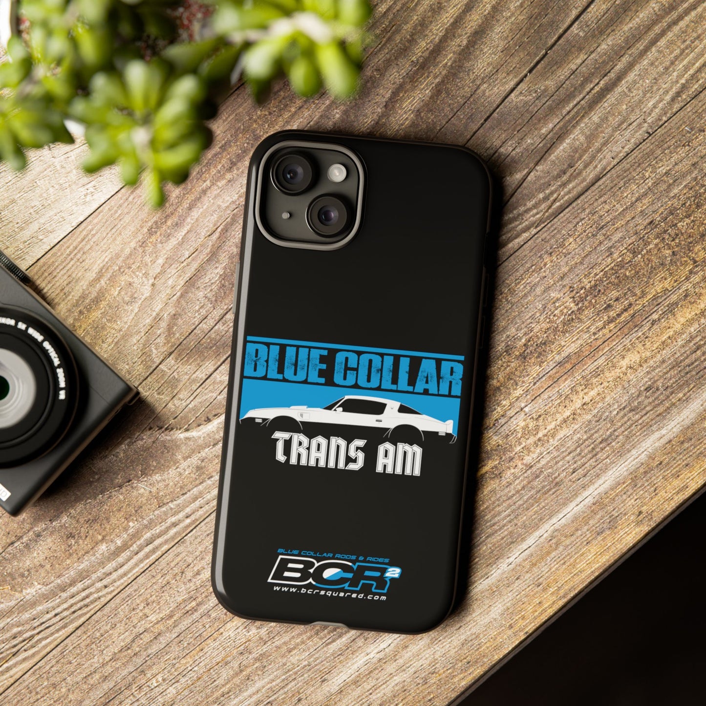 Blue Collar Black Phone Case