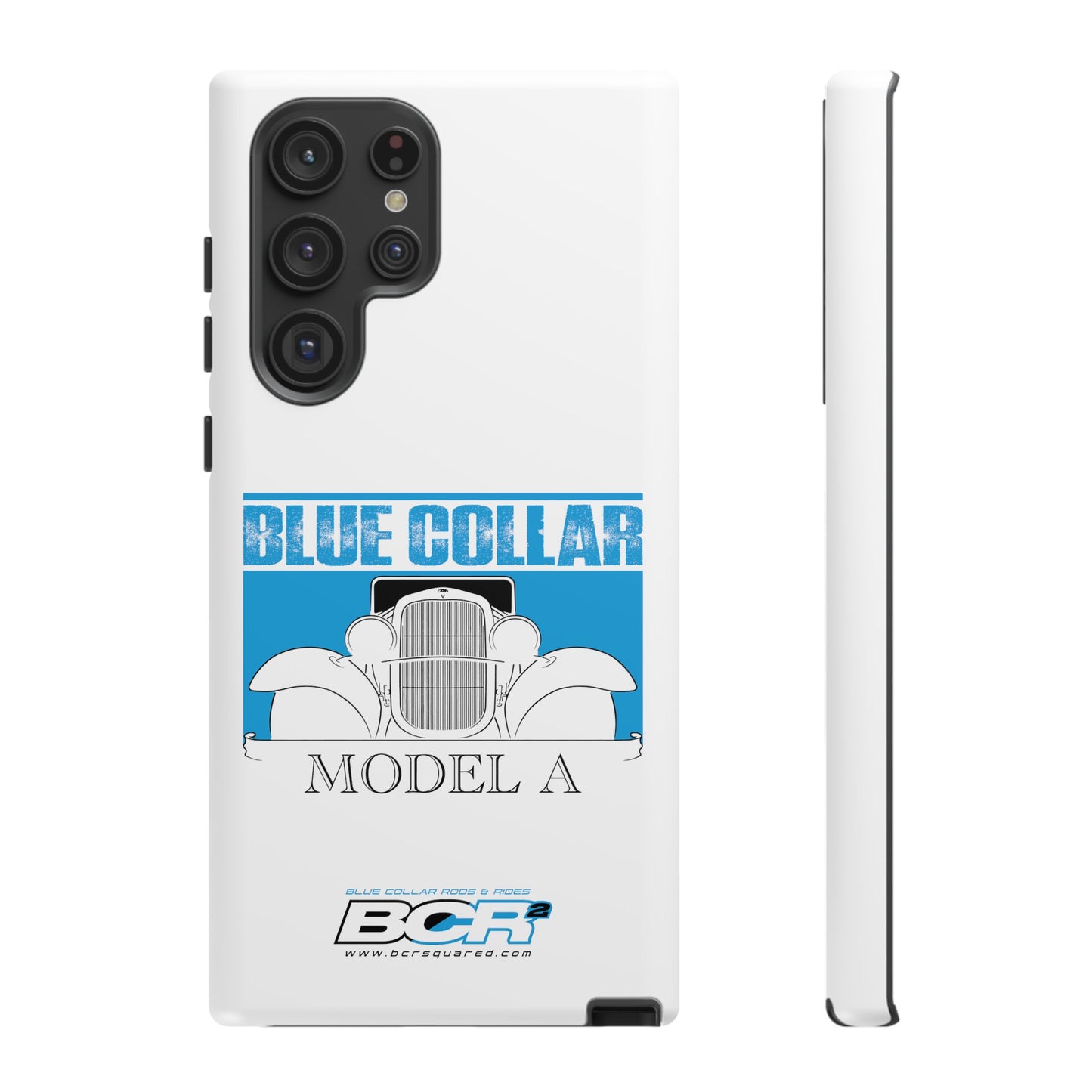 Blue Collar Model A White Phone Case