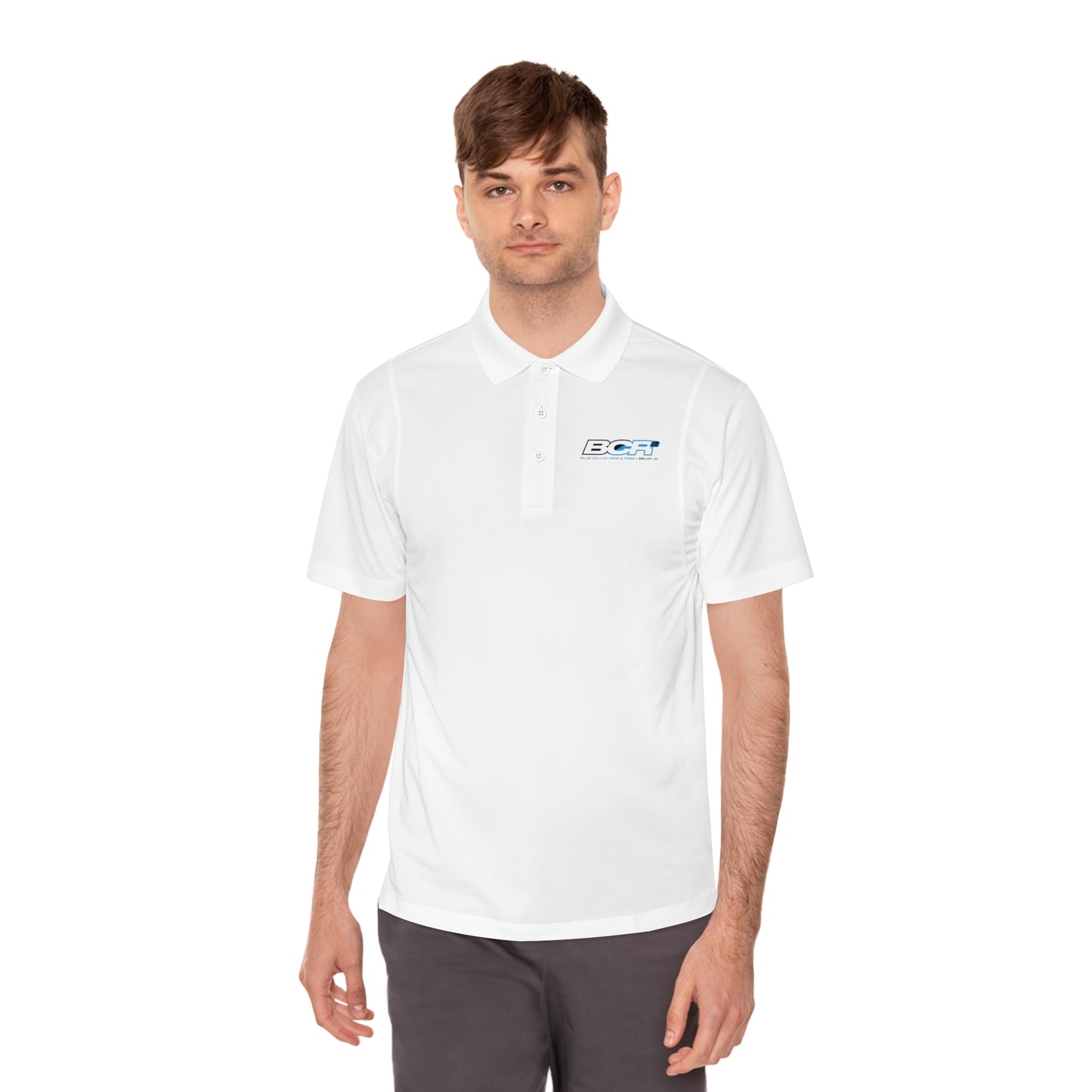 BCR Squared Logo Men's Polo Shirt