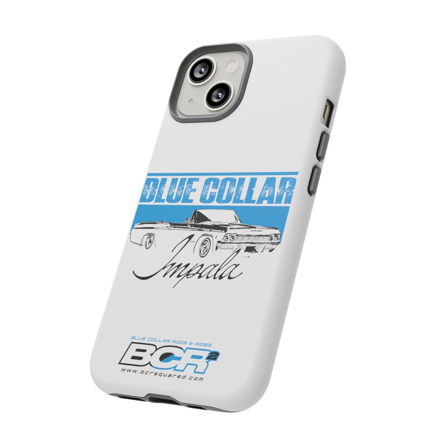 Blue Collar Impala White Phone Cases