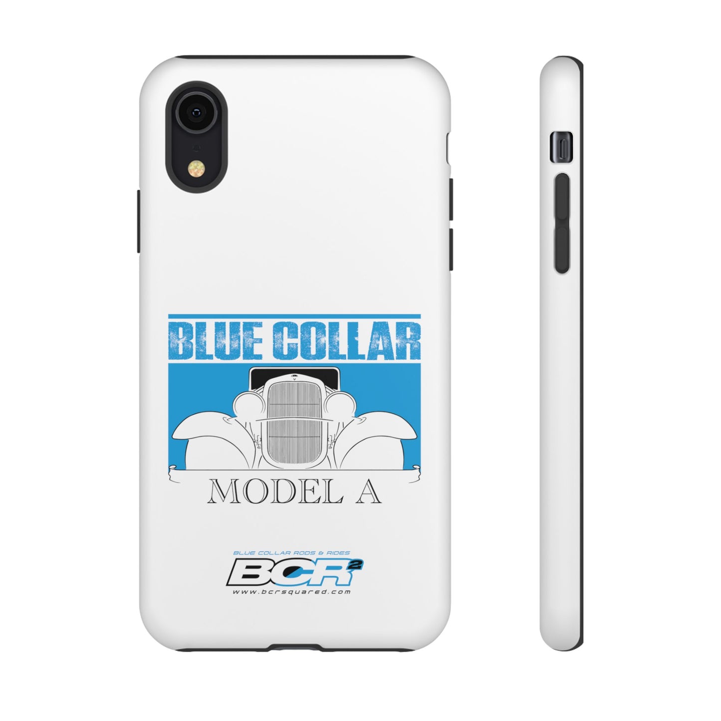 Blue Collar Model A White Phone Case