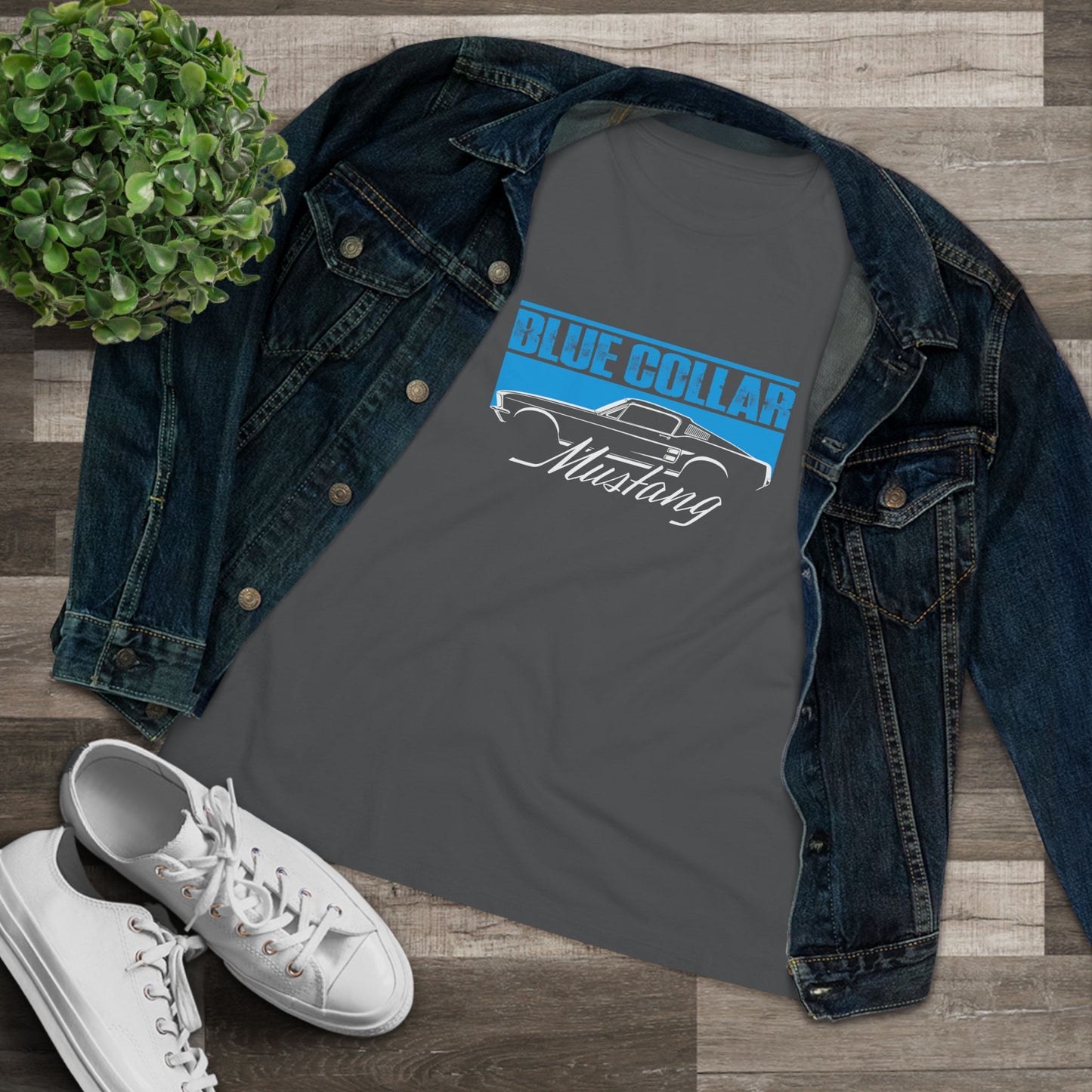 Blue Collar Mustang Women's Tee