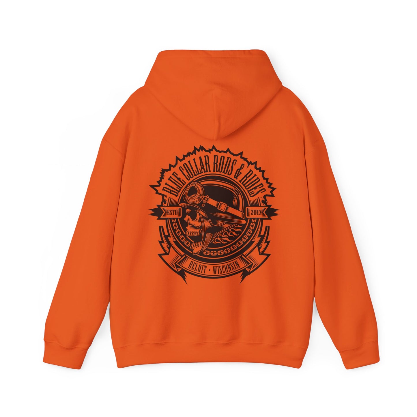 Blue Collar Skull 1 Hoodie