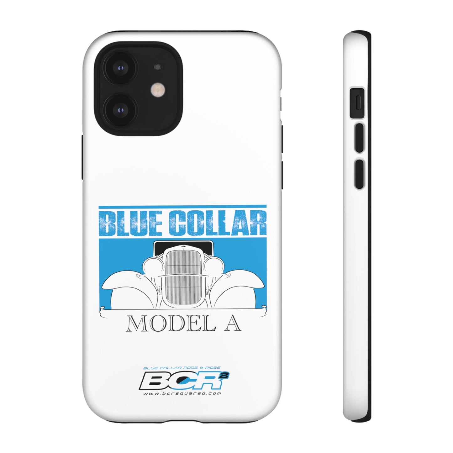 Blue Collar Model A White Phone Case